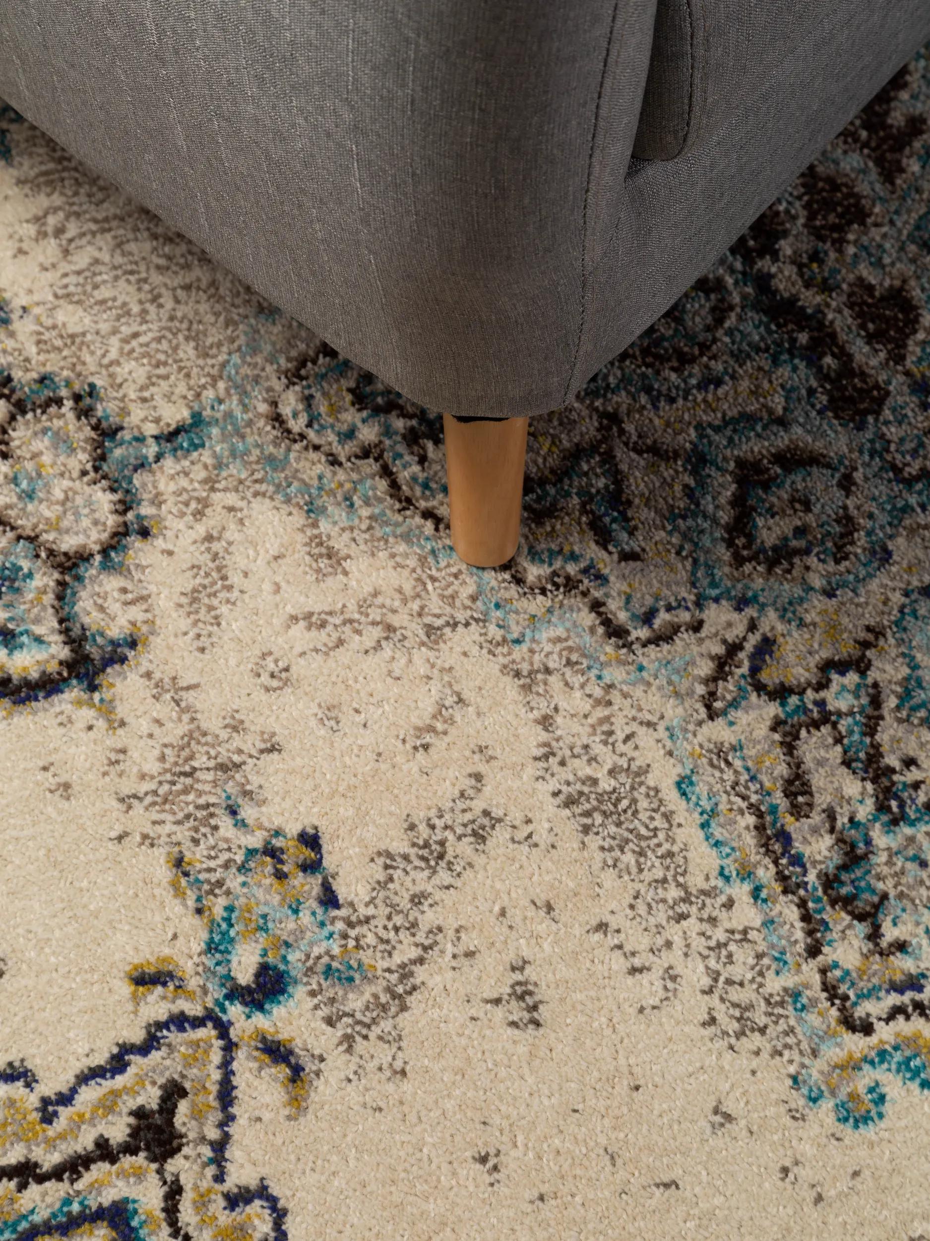 Rug Casa Beige/Turquoise