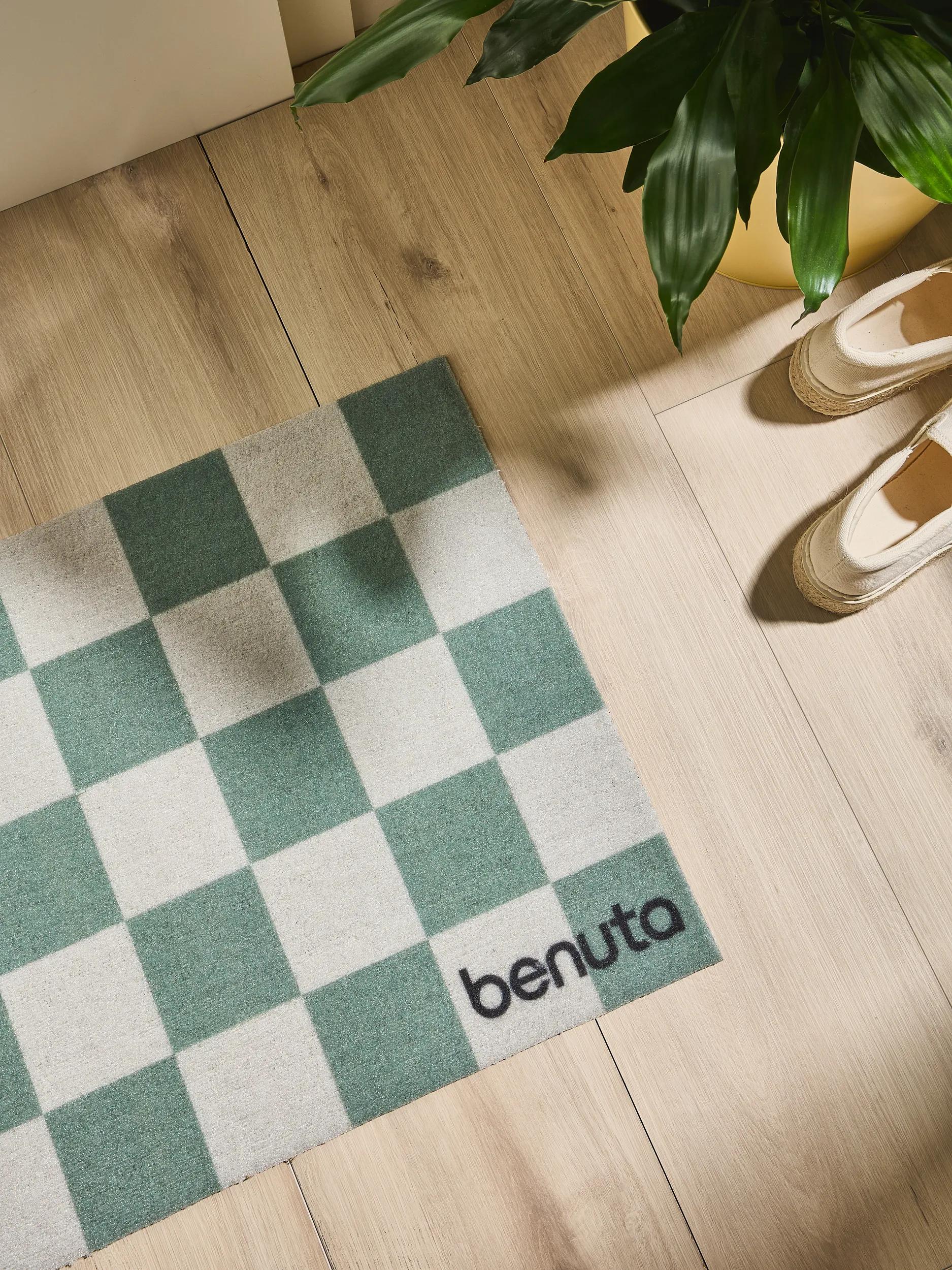 Door mat Checker Green