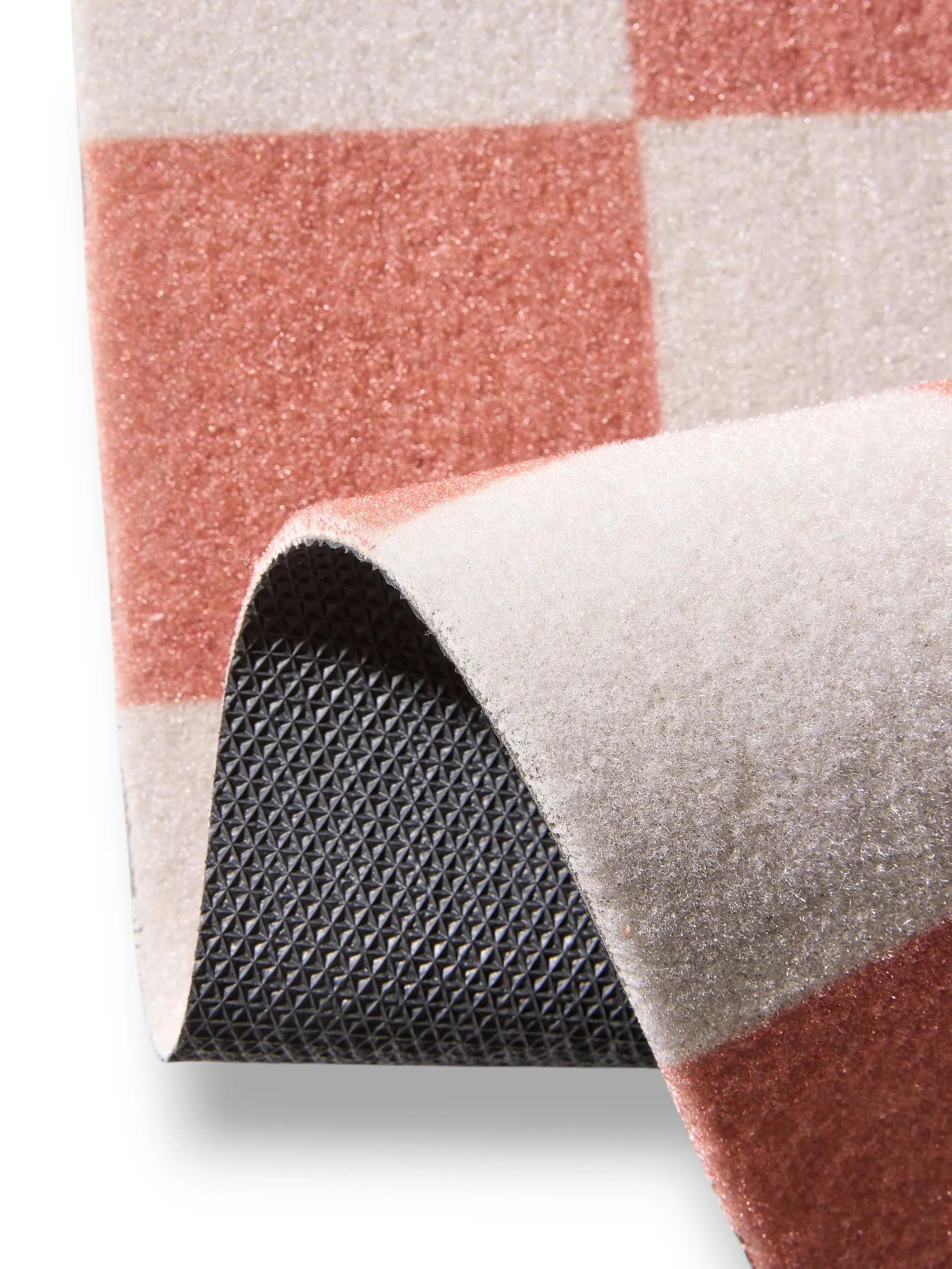 Door mat Checker Terracotta