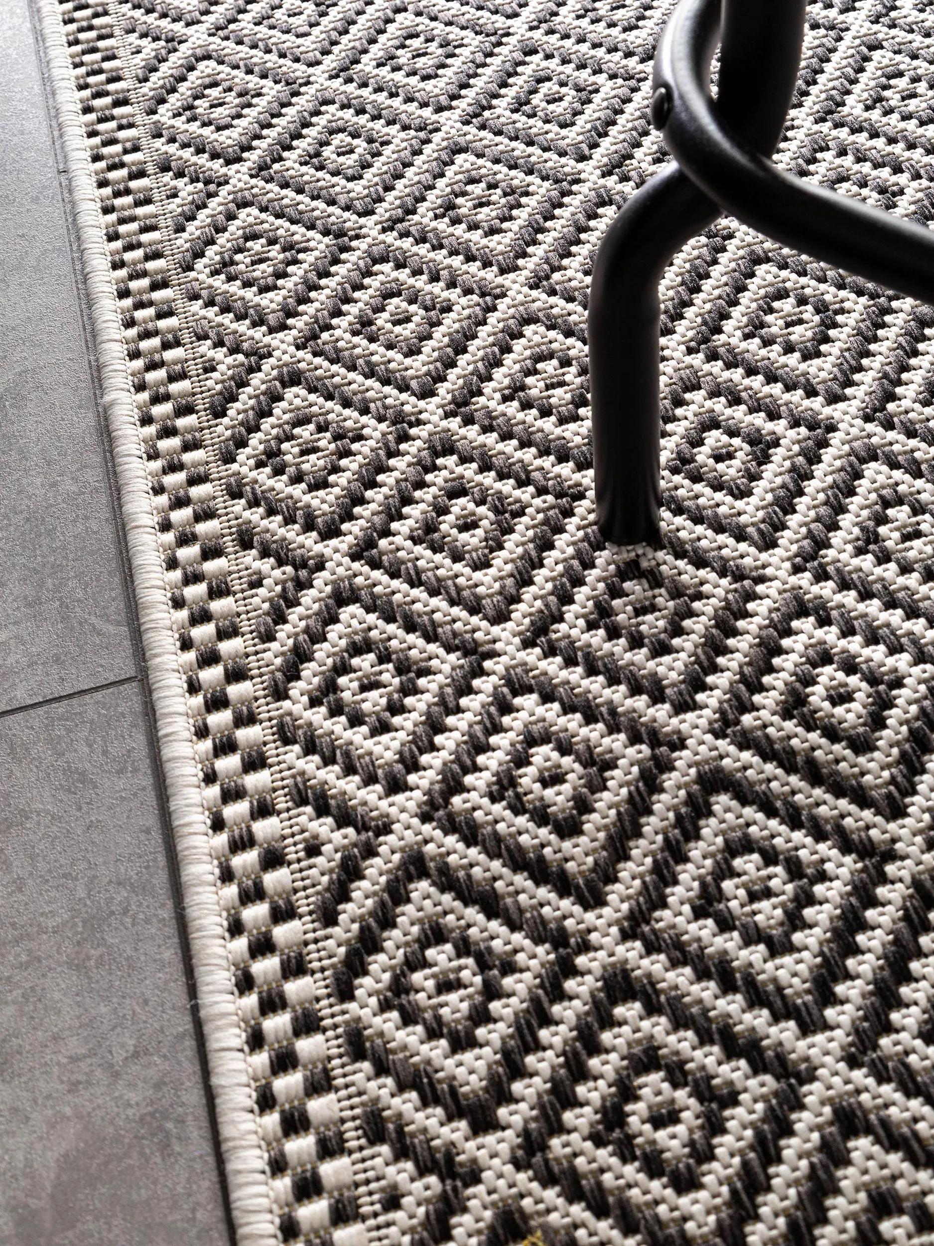 In- & Outdoor Runner Cleo White/Black