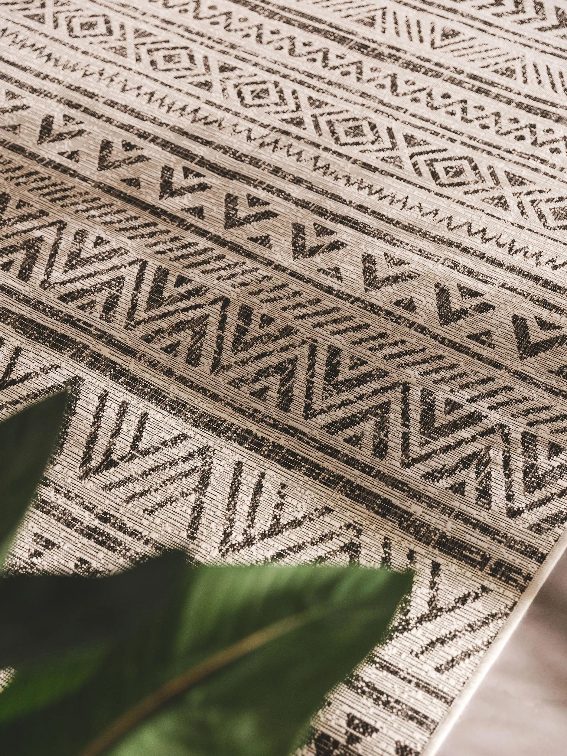 In- & Outdoor Rug Cleo White/Black