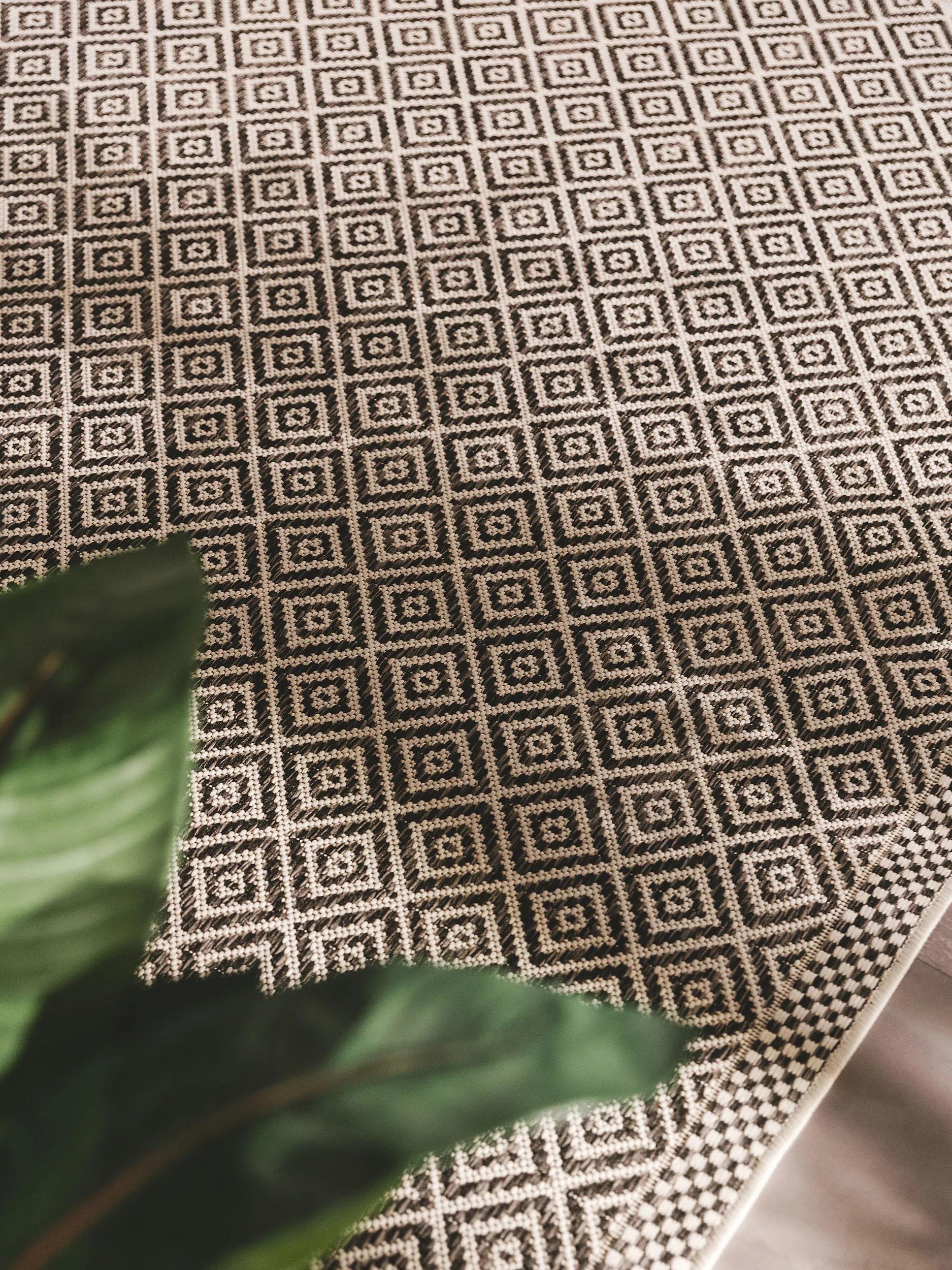 In- & Outdoor Rug Cleo White/Black