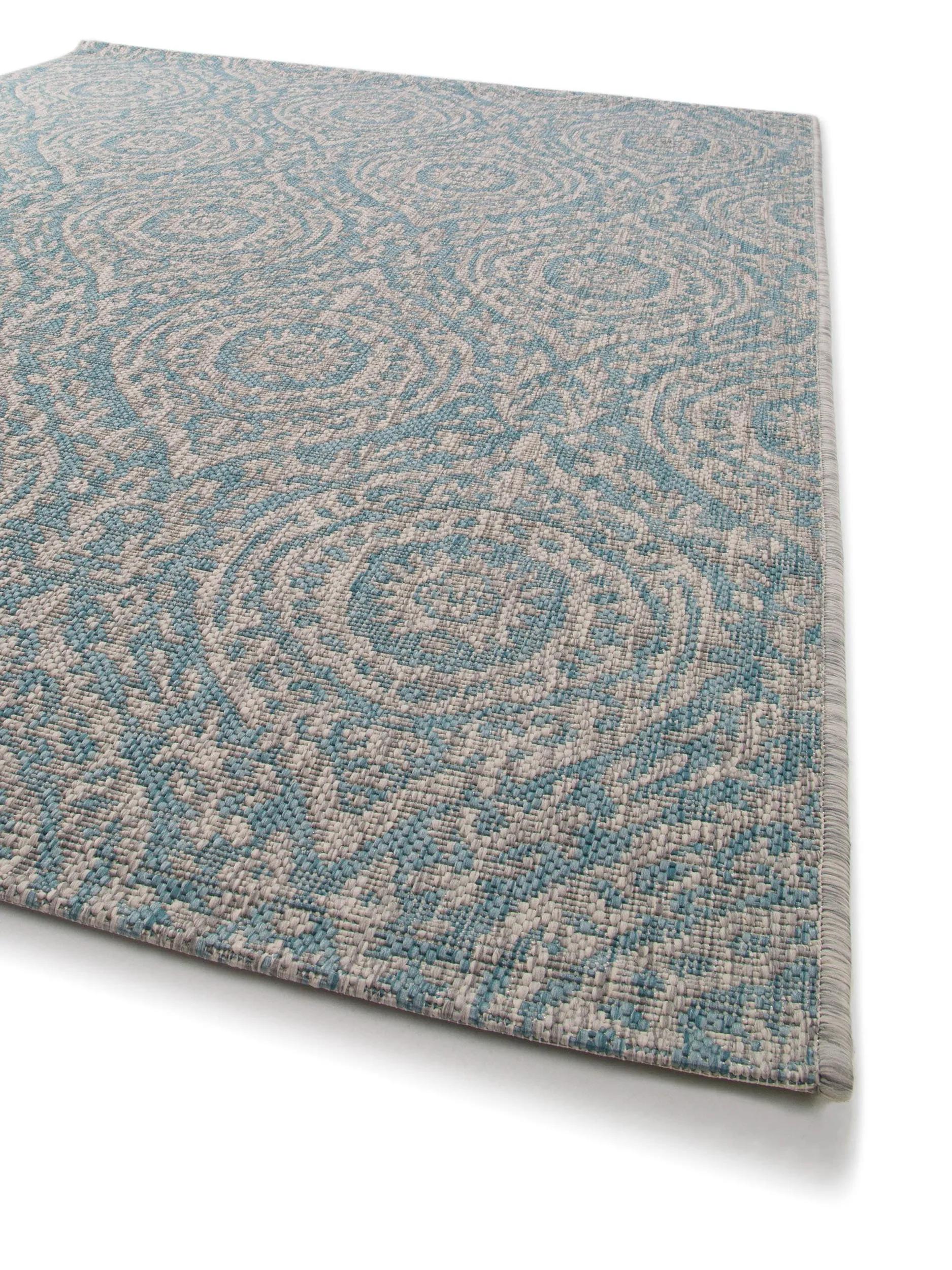 In- & Outdoor Rug Cleo Beige/Turquoise