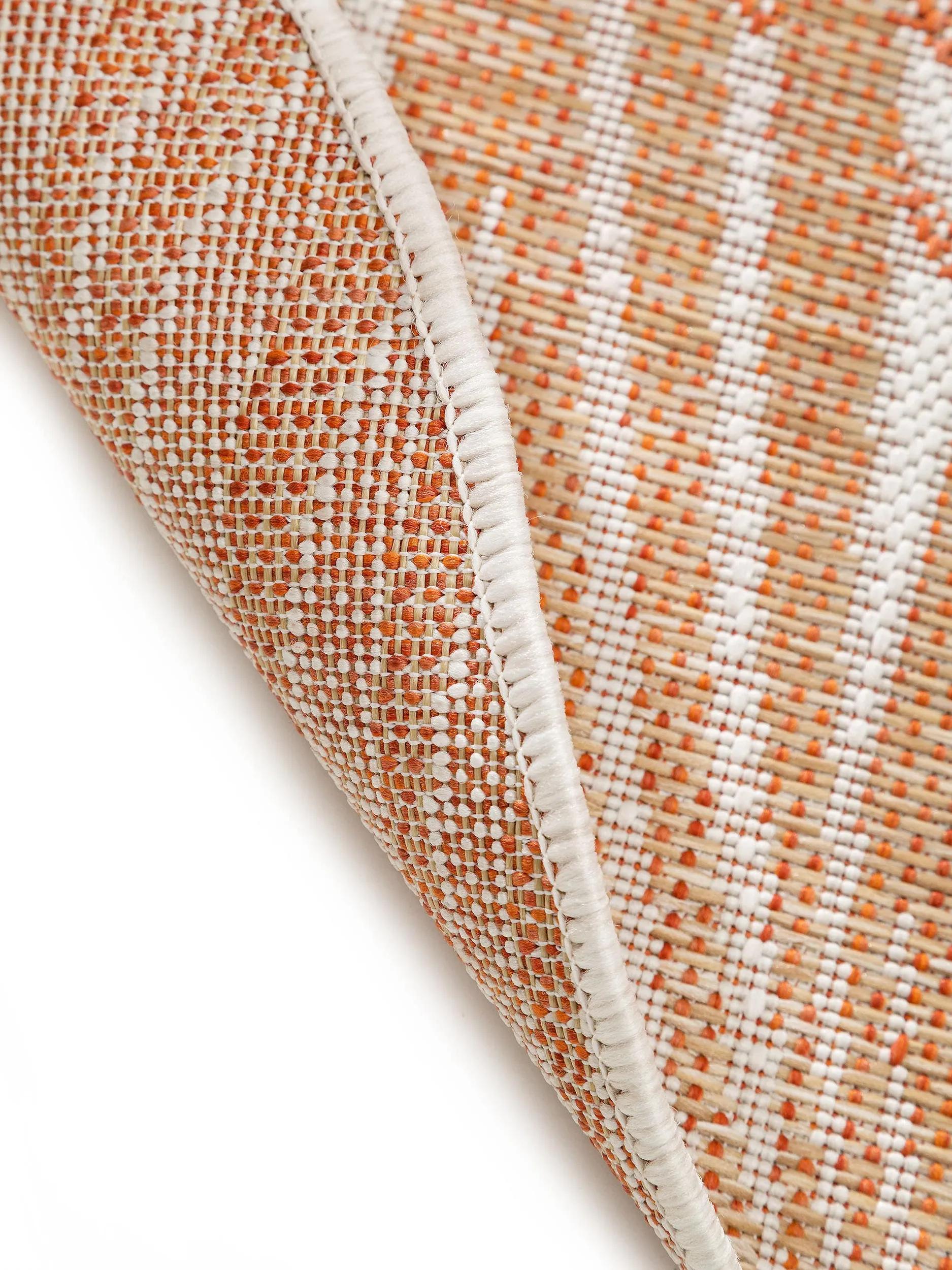 In- & Outdoor Round Rug Cleo Orange