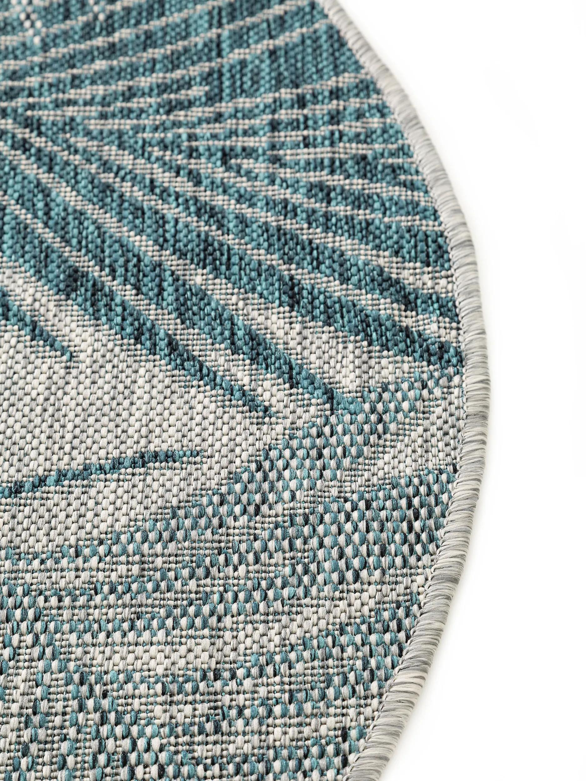 In- & Outdoor Round Rug Cleo Blue