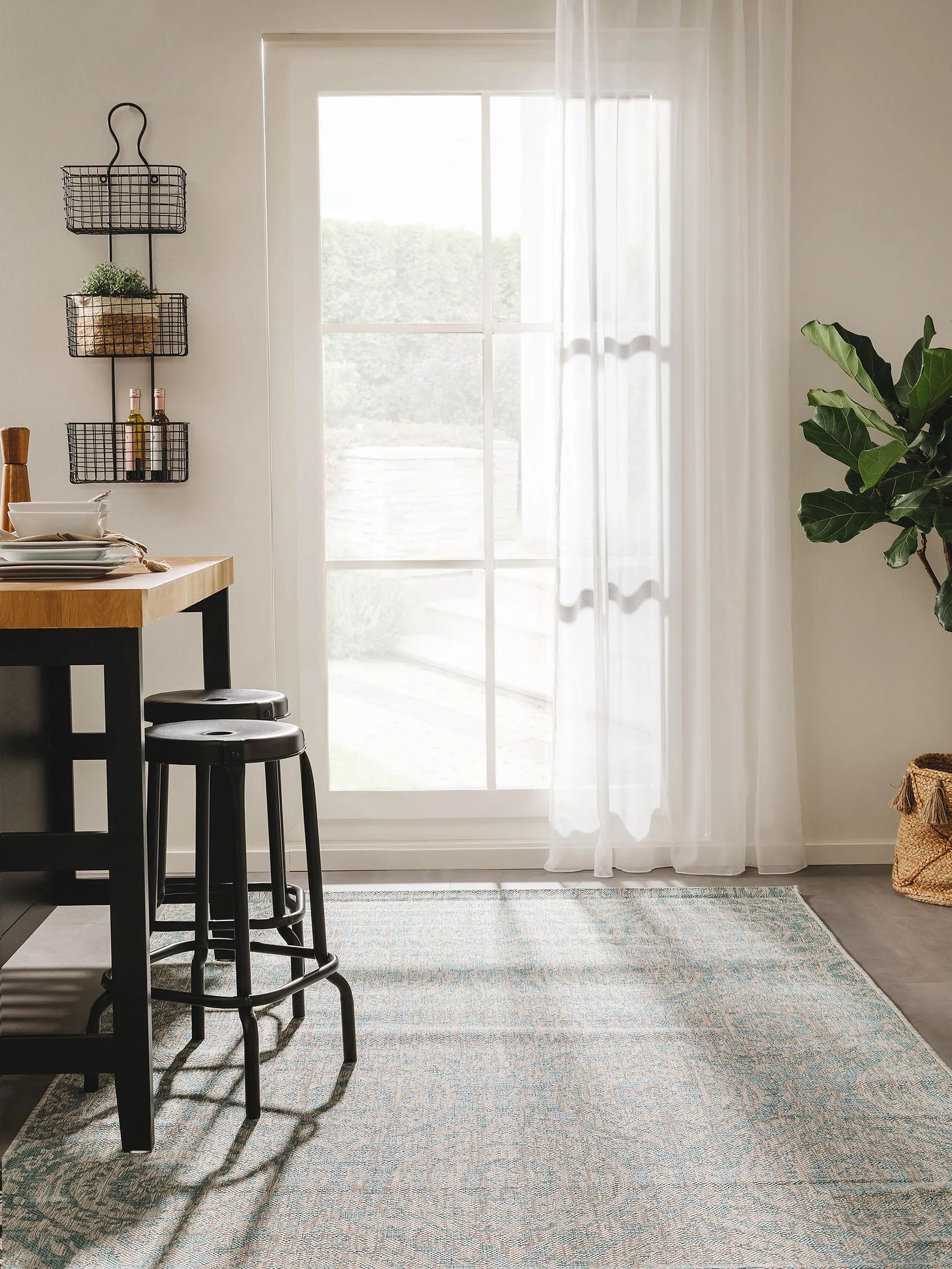 In- & Outdoor Rug Cleo Beige/Turquoise