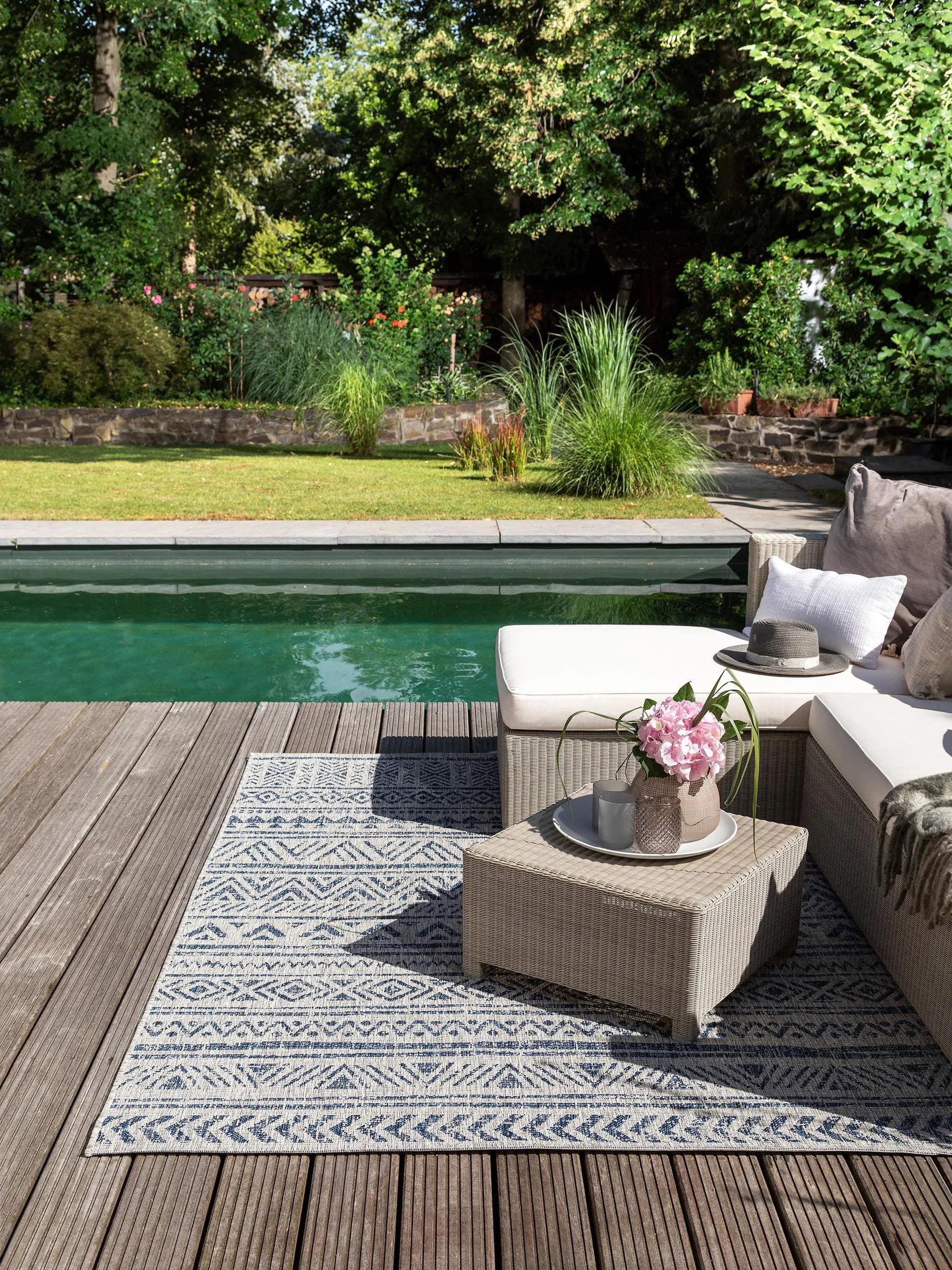 In- & Outdoor Rug Cleo Blue