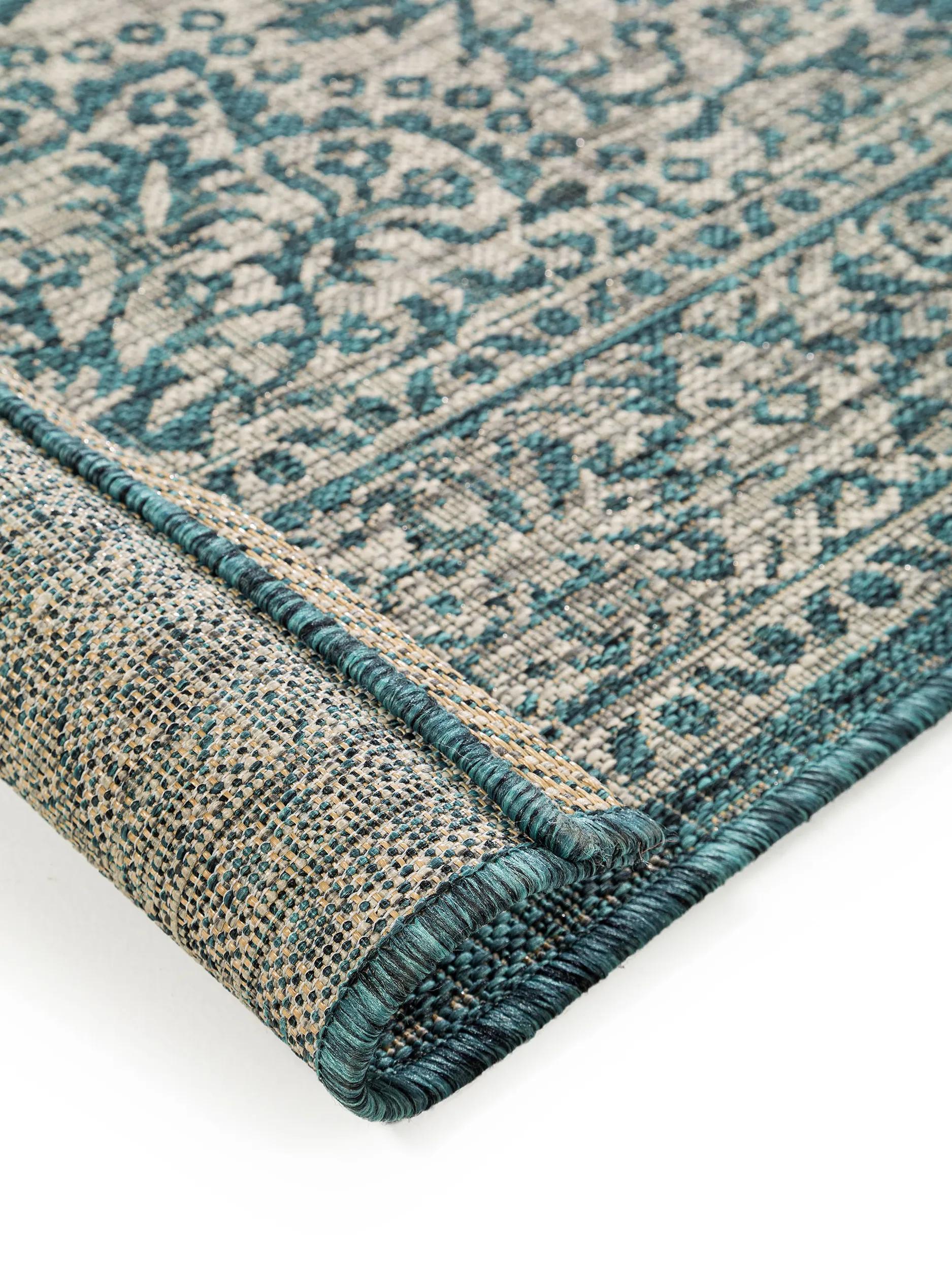 Alfombra de interior y exterior Cleo azul