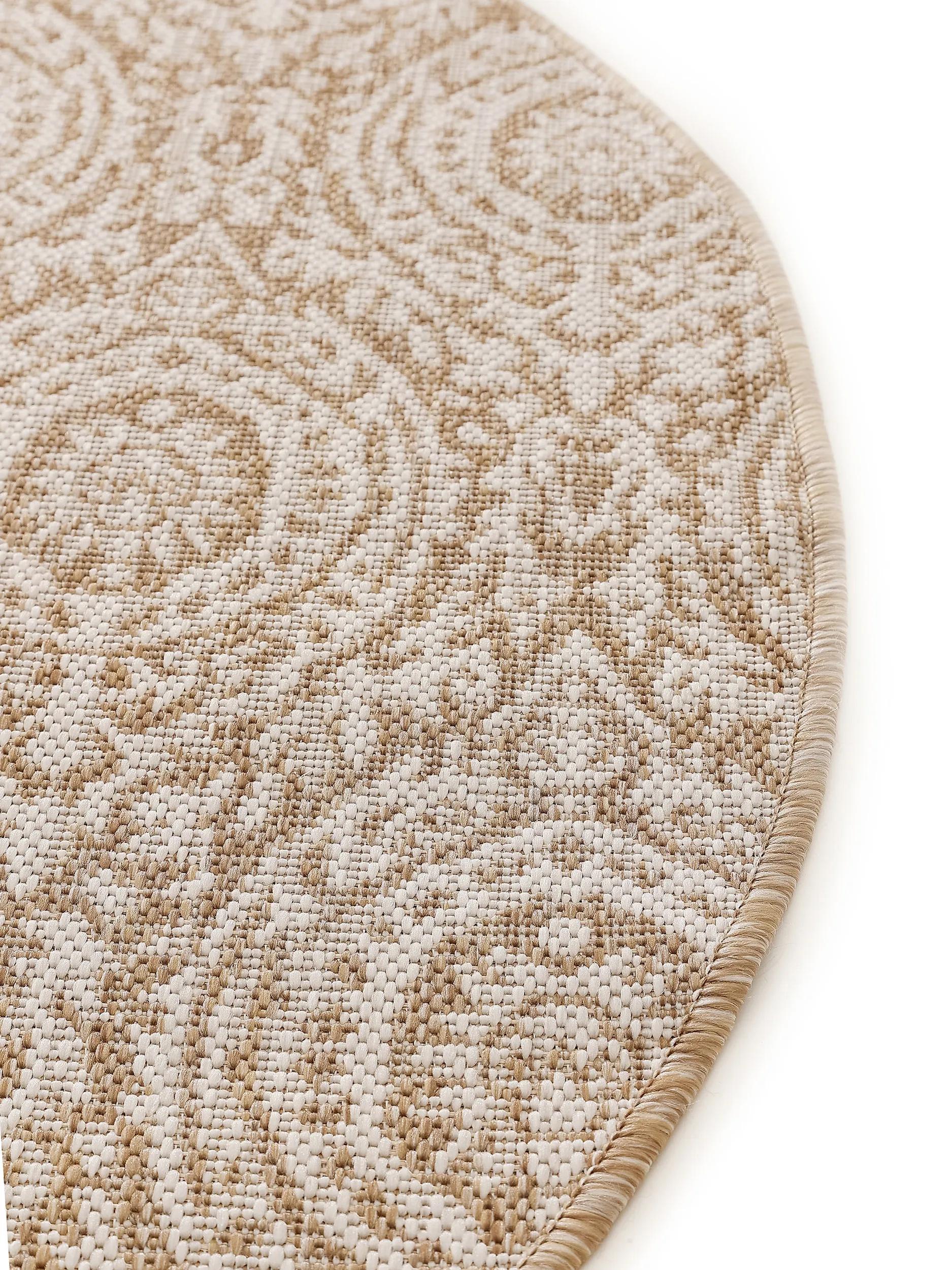 In- & Outdoor Round Rug Cleo Cream/Beige