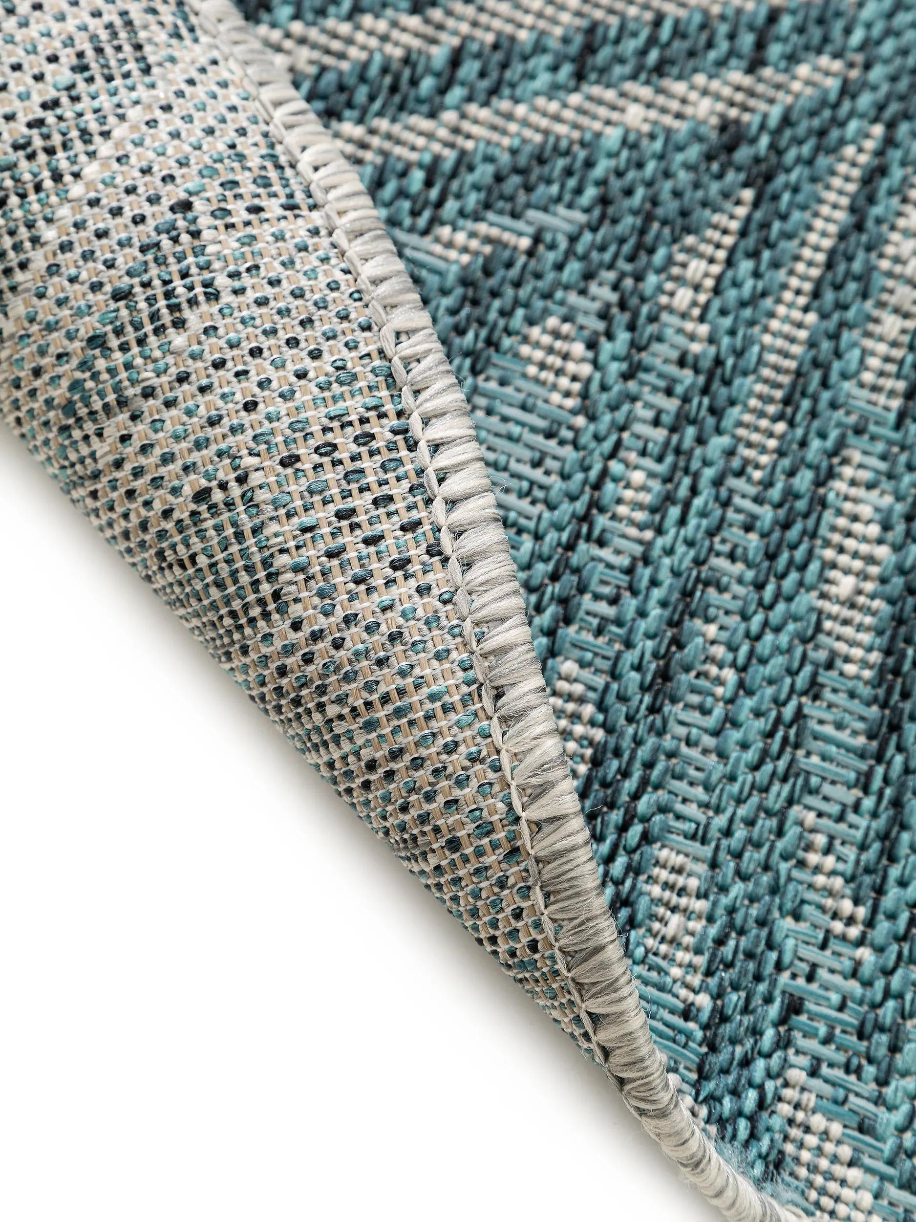 In- & Outdoor Round Rug Cleo Blue