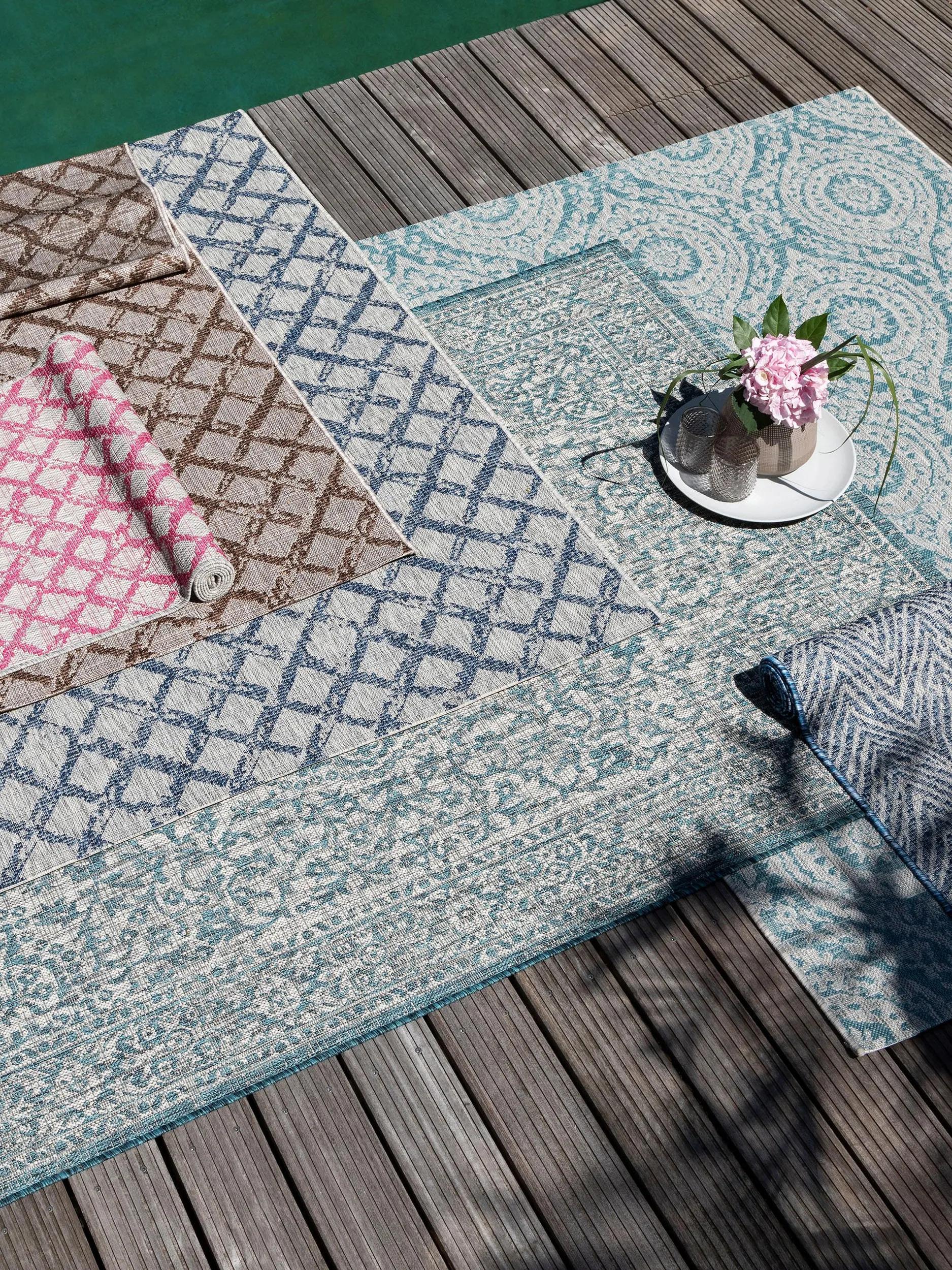 In- & Outdoor Rug Cleo Beige/Blue