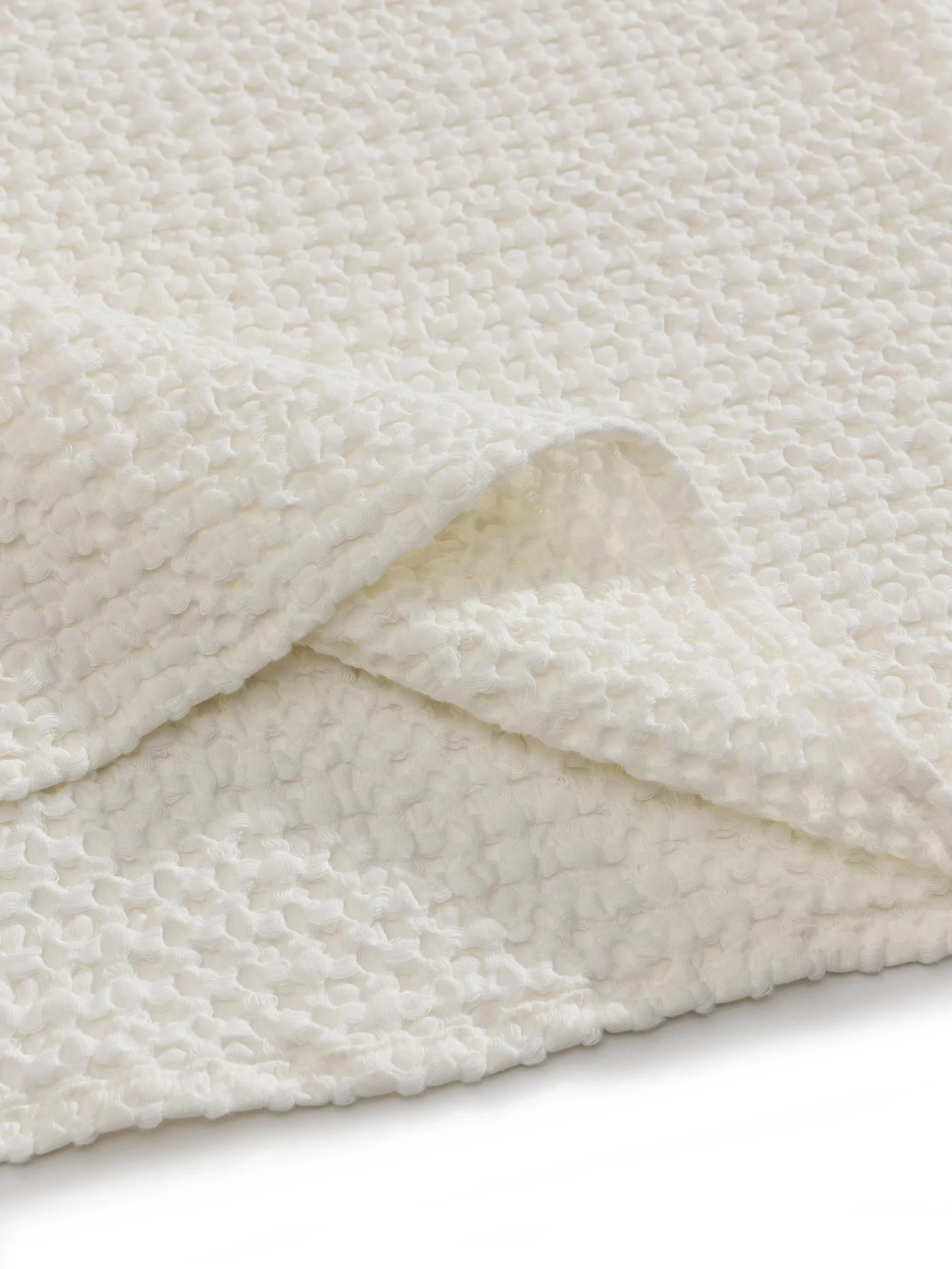 Couverture en coton Cloe crème