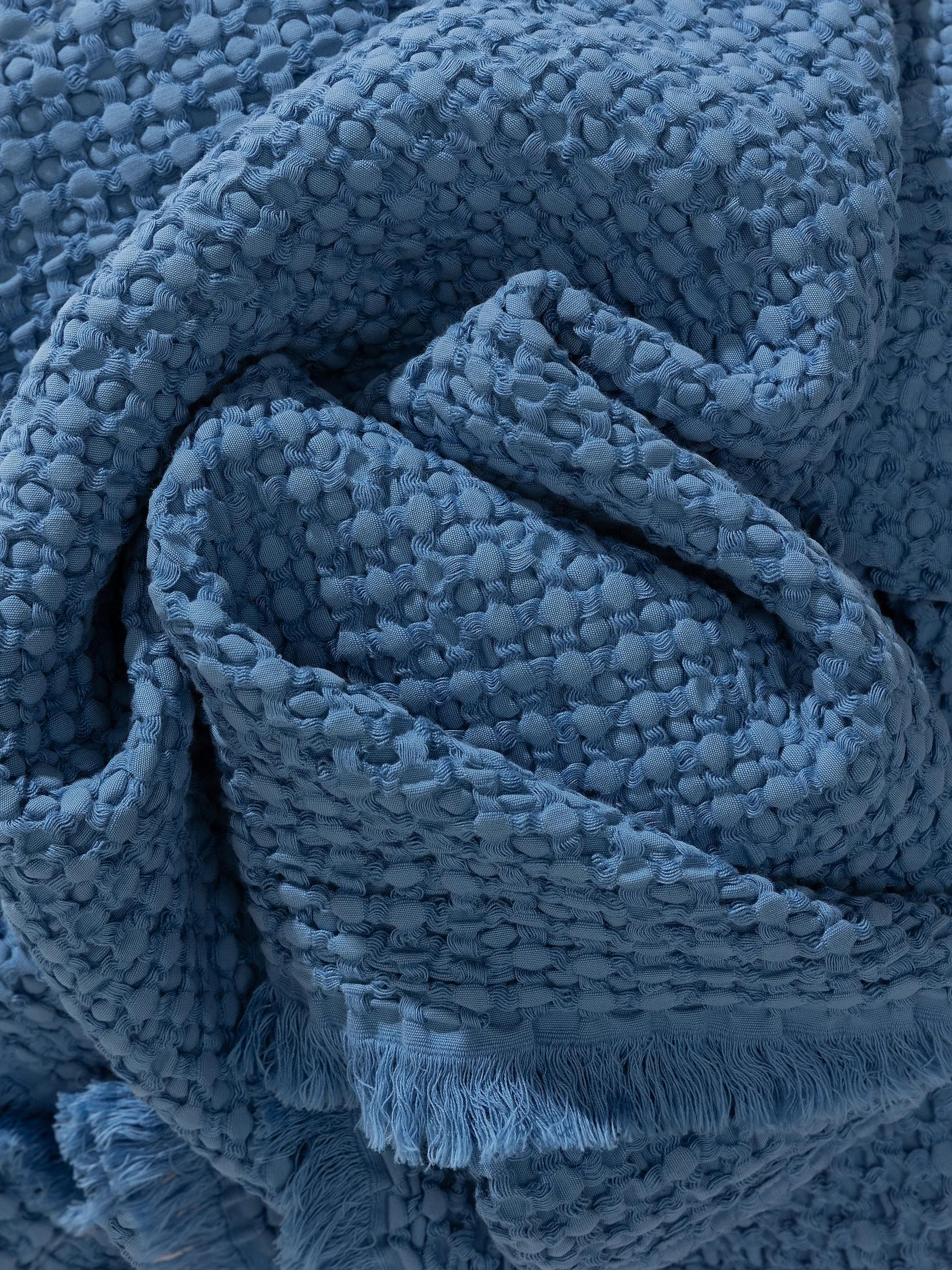 Cotton blanket Cloe Blue