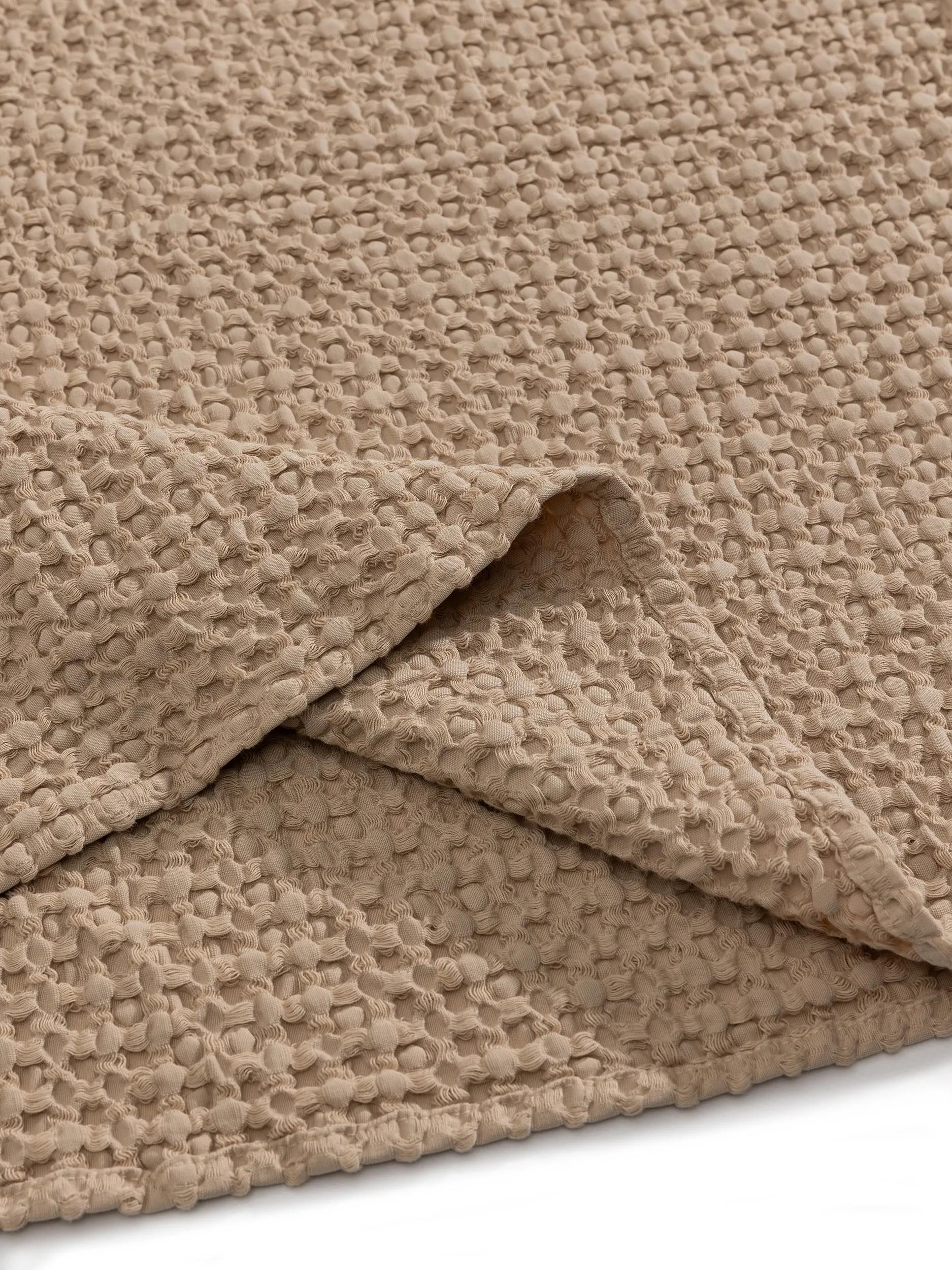 Couverture en coton Cloe beige
