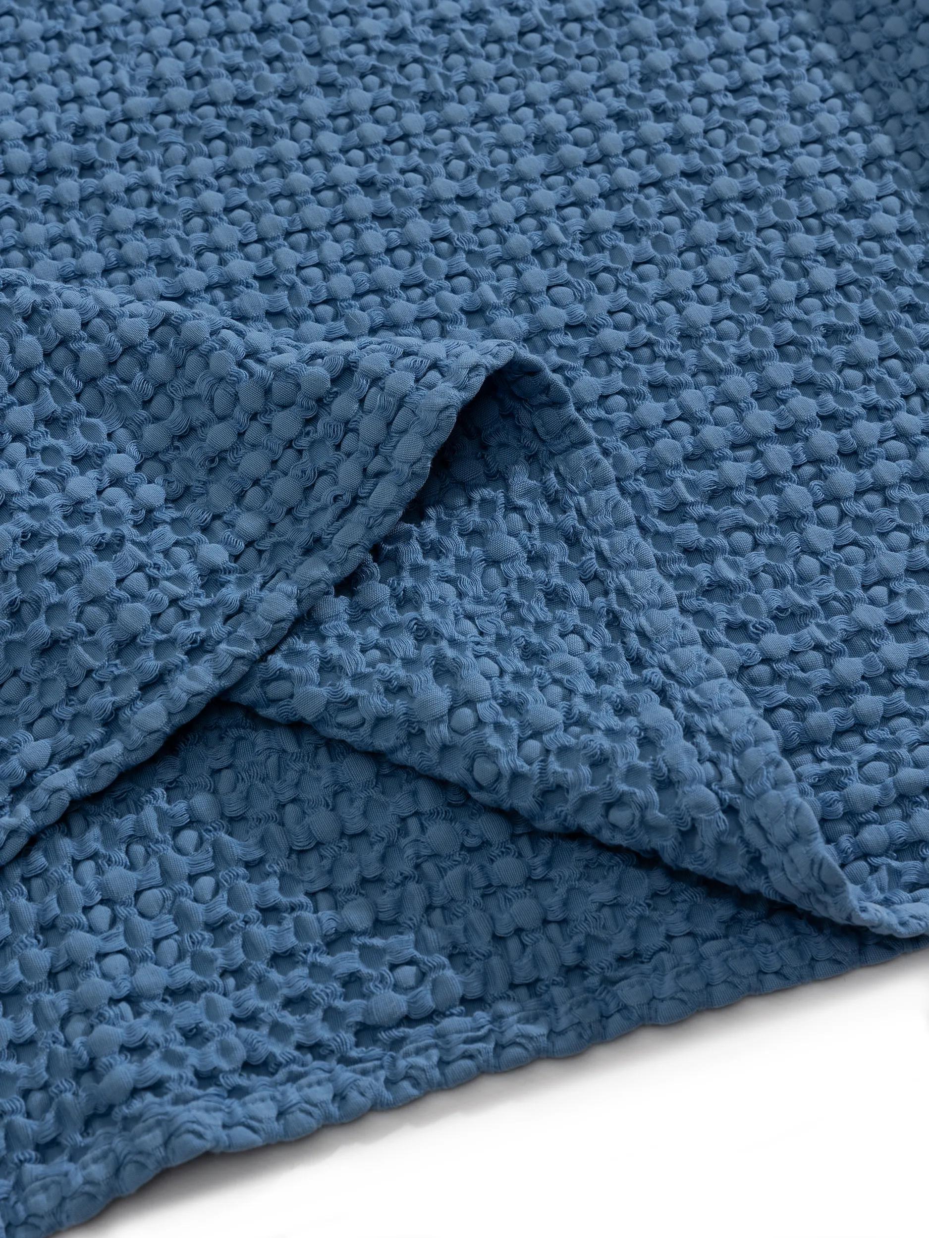 Cotton blanket Cloe Blue