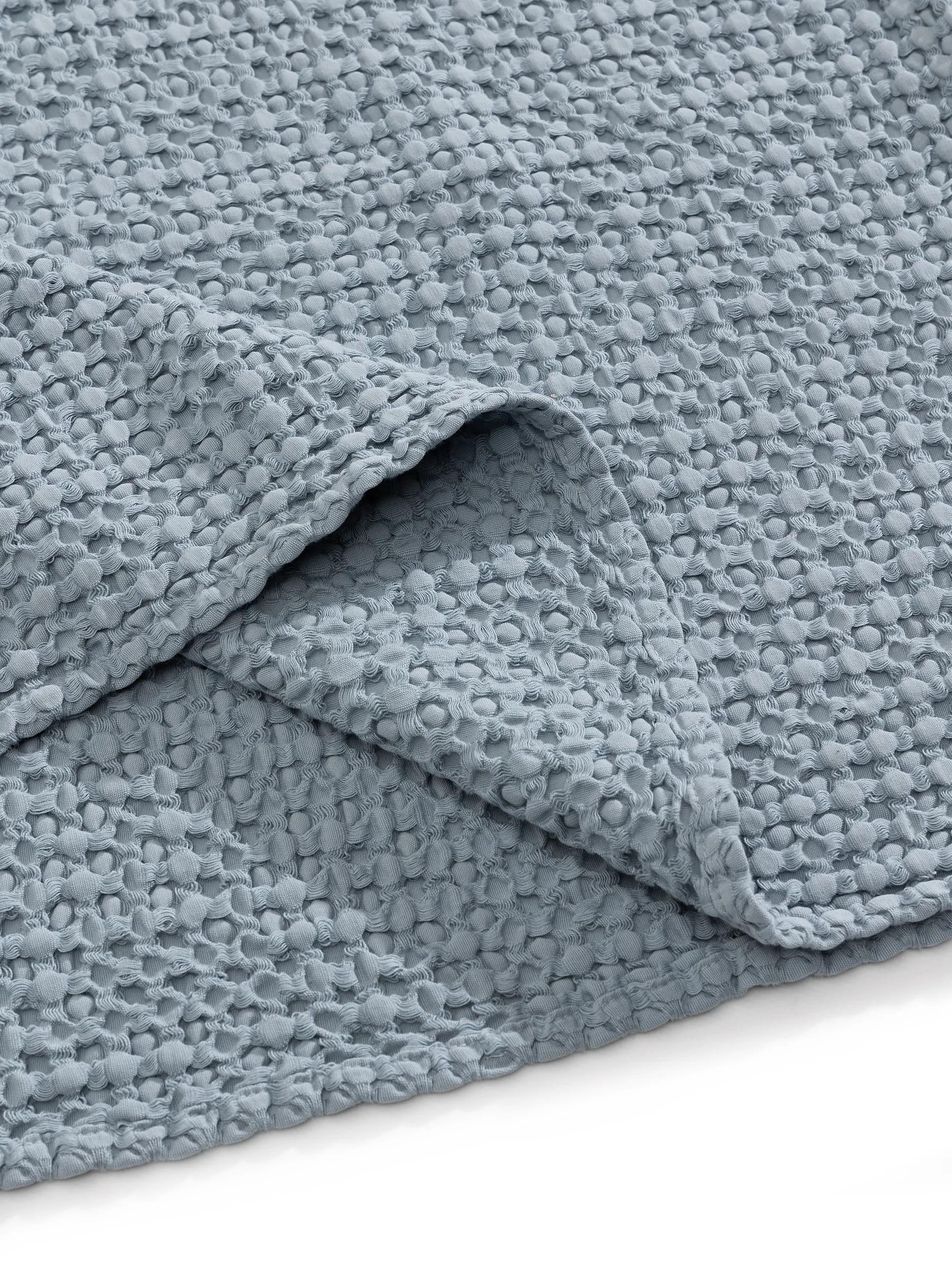 Cotton blanket Cloe Blue/Grey