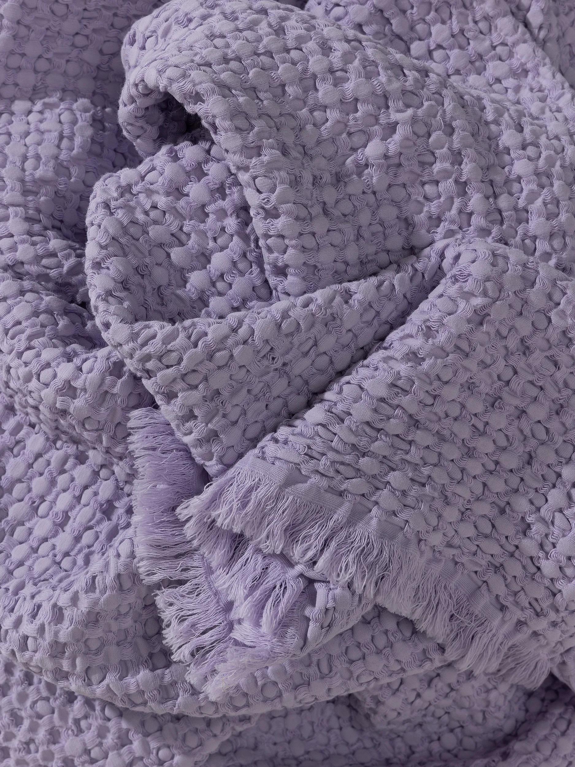 Cotton blanket Cloe Purple