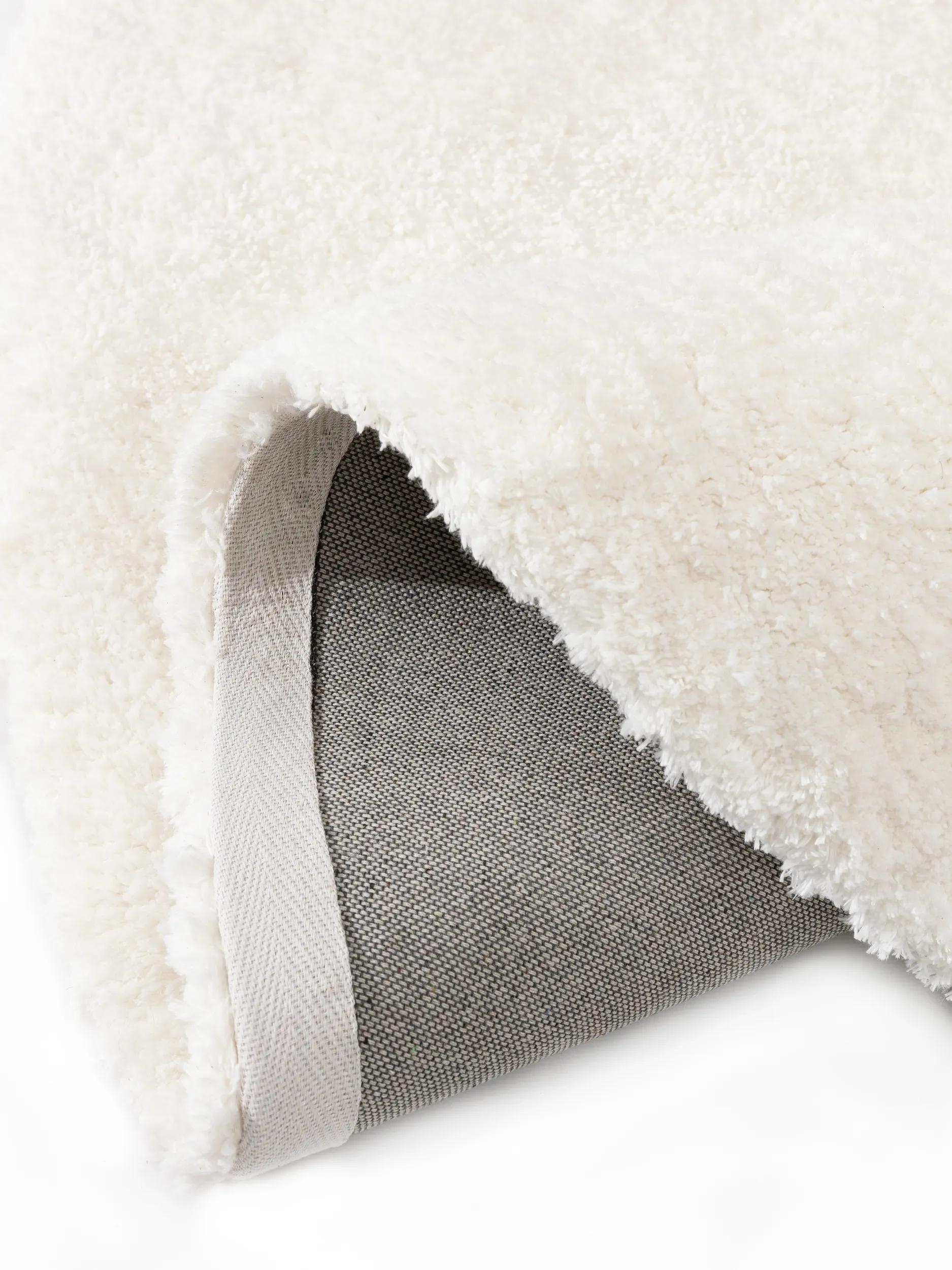 Shaggy Round Rug Cloudy Cream