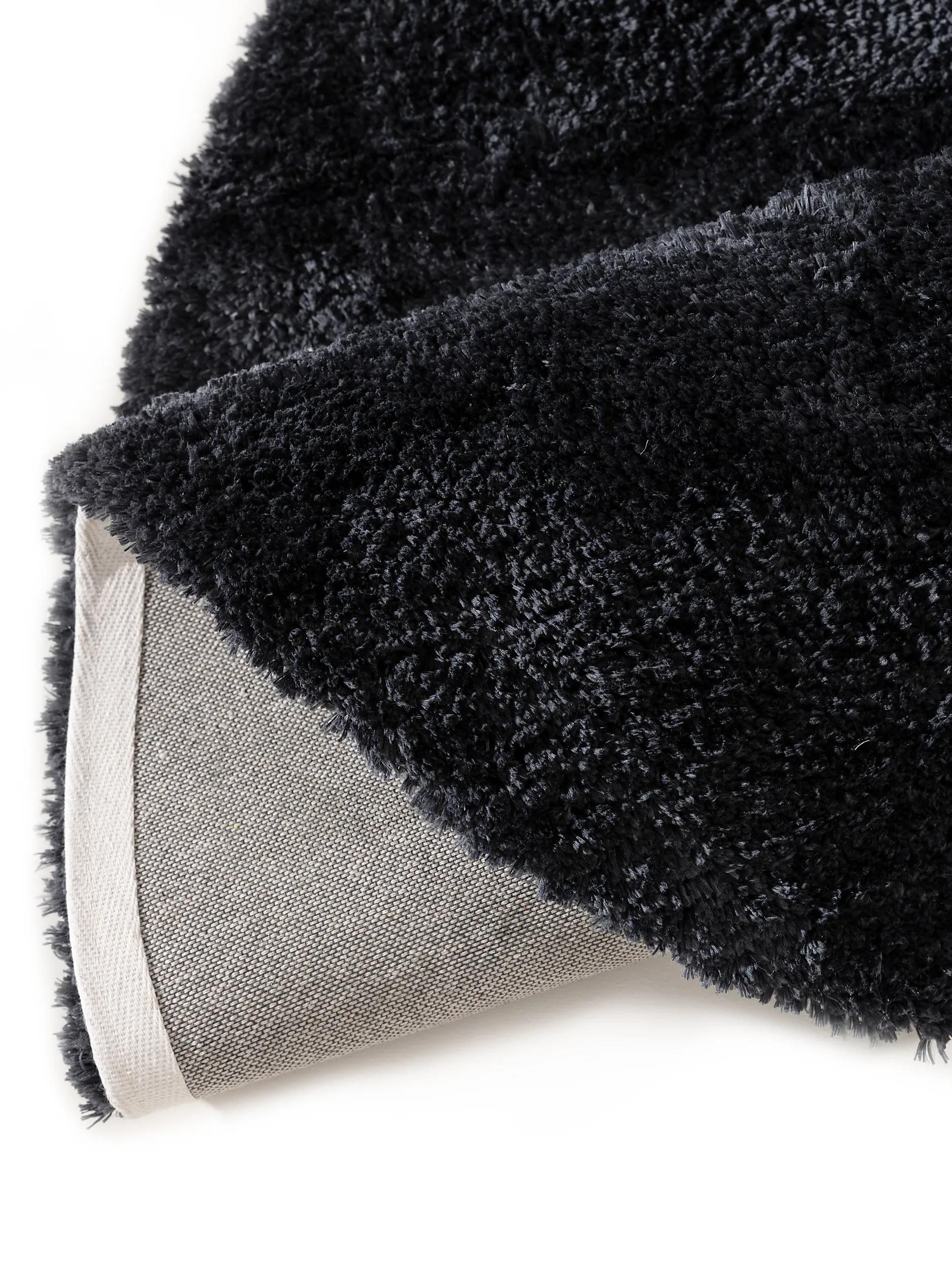 Shaggy Round Rug Cloudy Charcoal