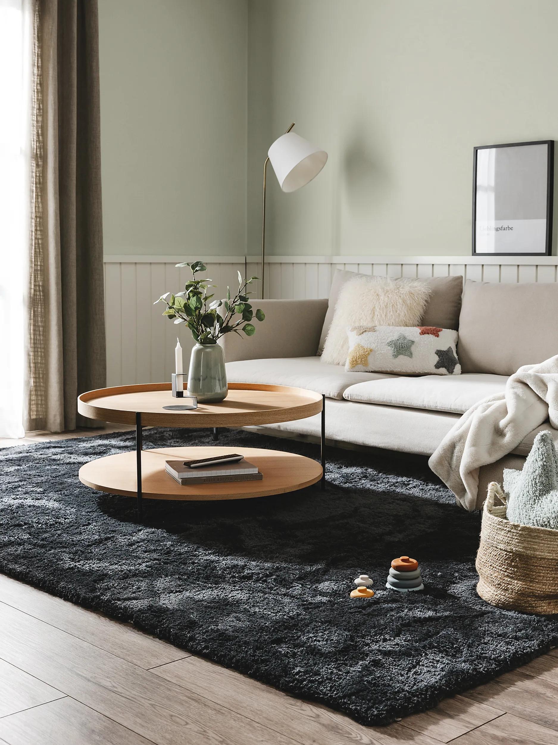 Shaggy rug Cloudy Charcoal