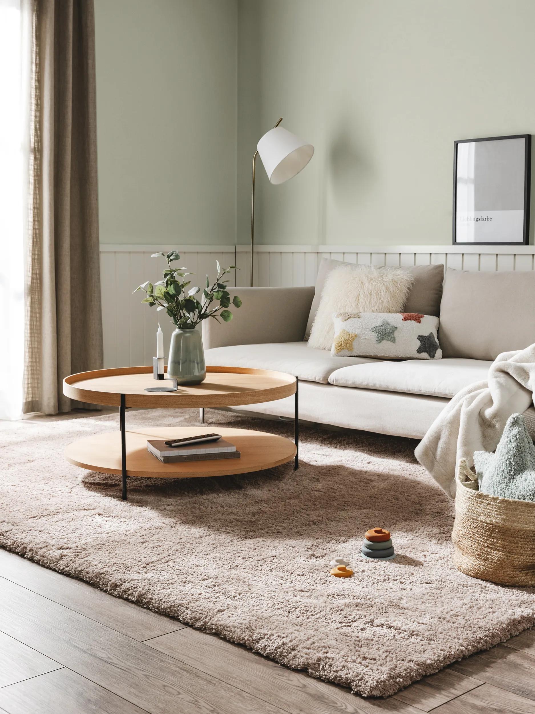 Shaggy rug Cloudy Taupe