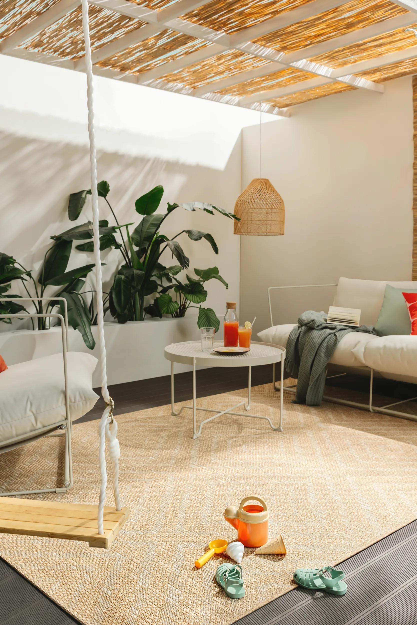 In- & Outdoor Rug Como Light Brown