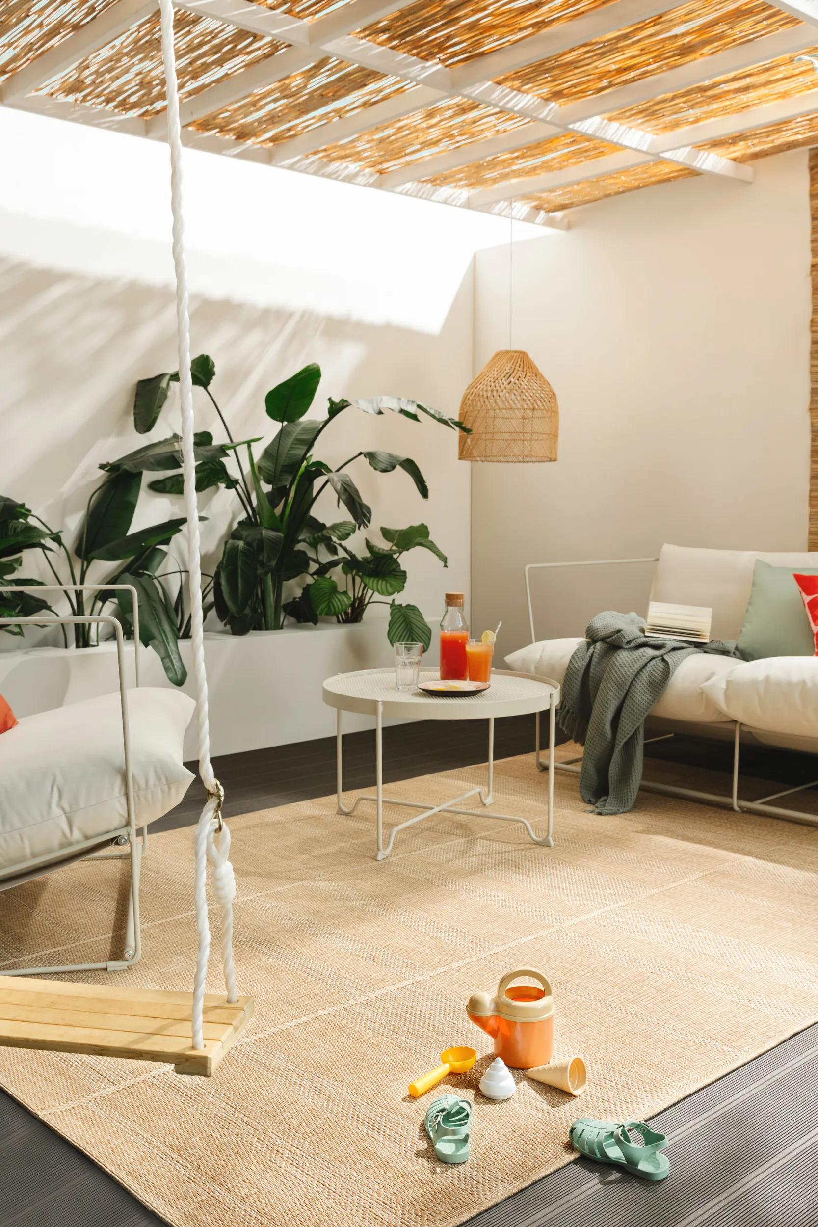 In- & Outdoor Rug Como Light Brown