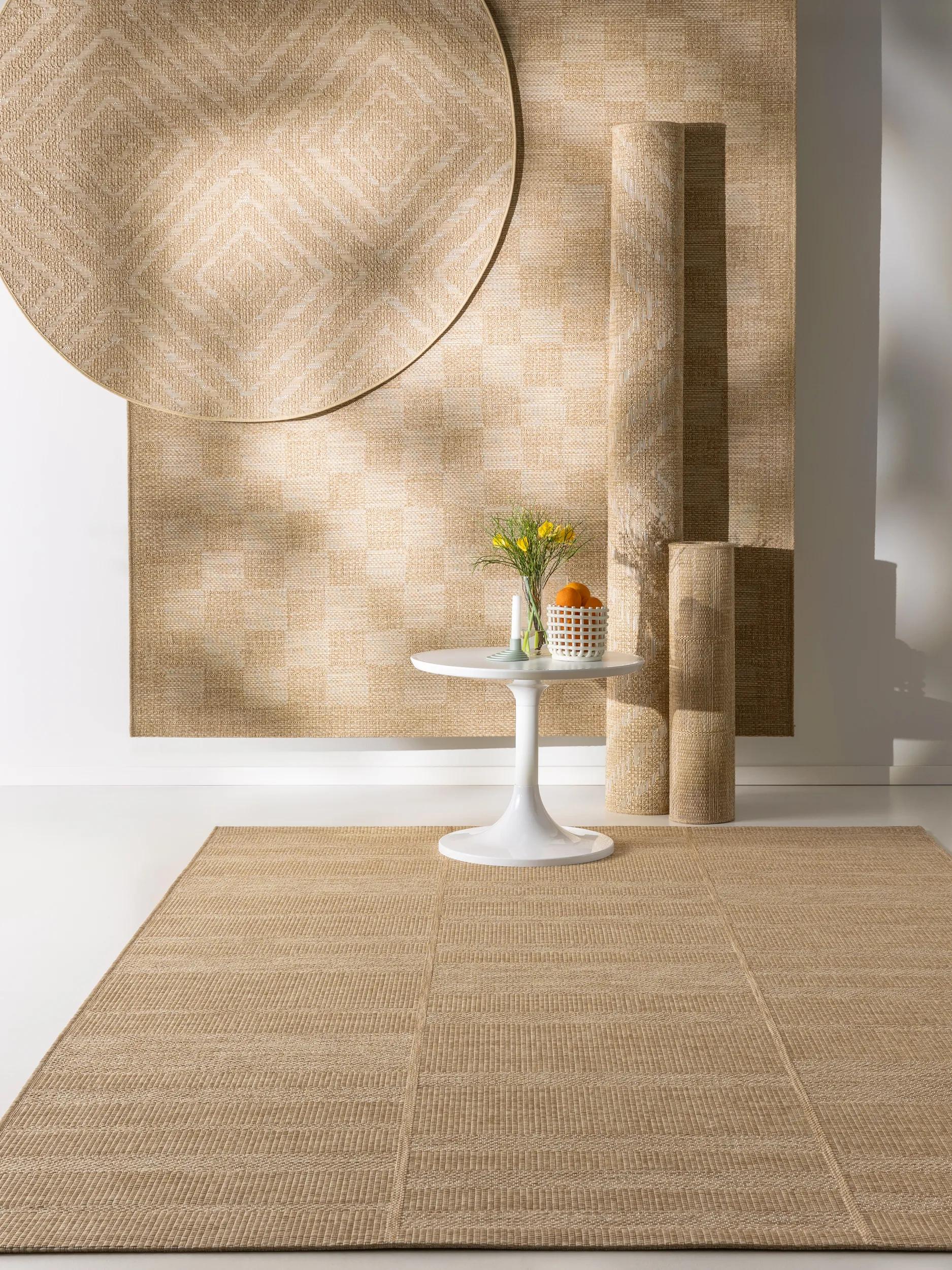 In- & Outdoor Rug Como Light Brown