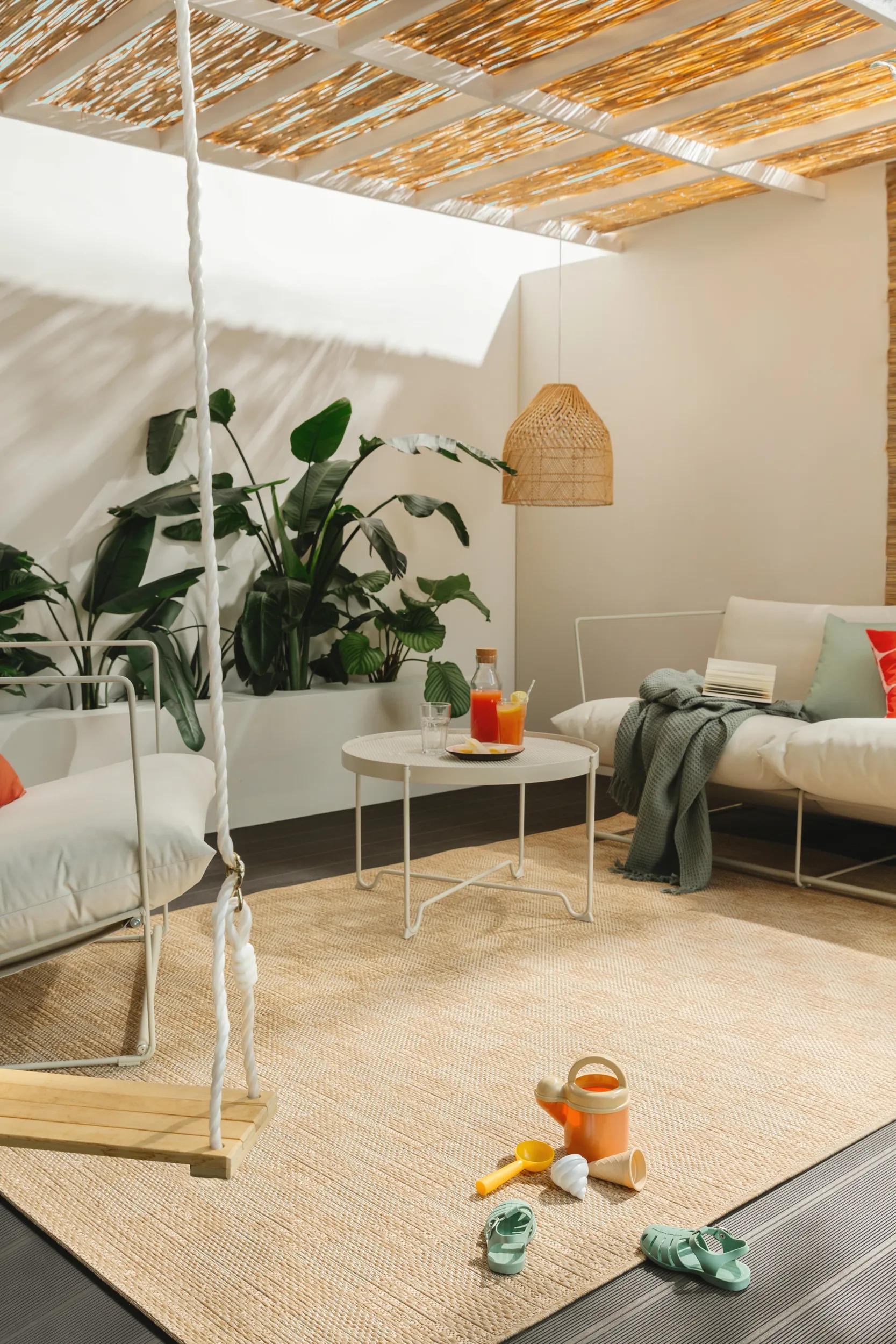 In- & Outdoor Rug Como Light Brown