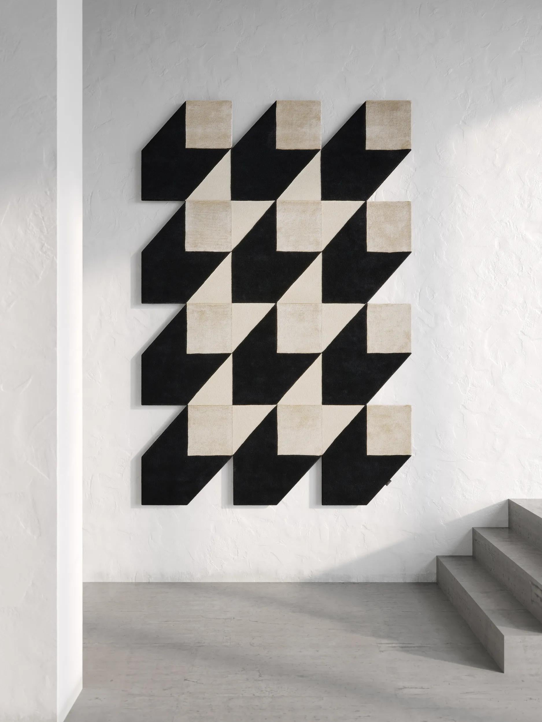 Rug Cubes Black/White