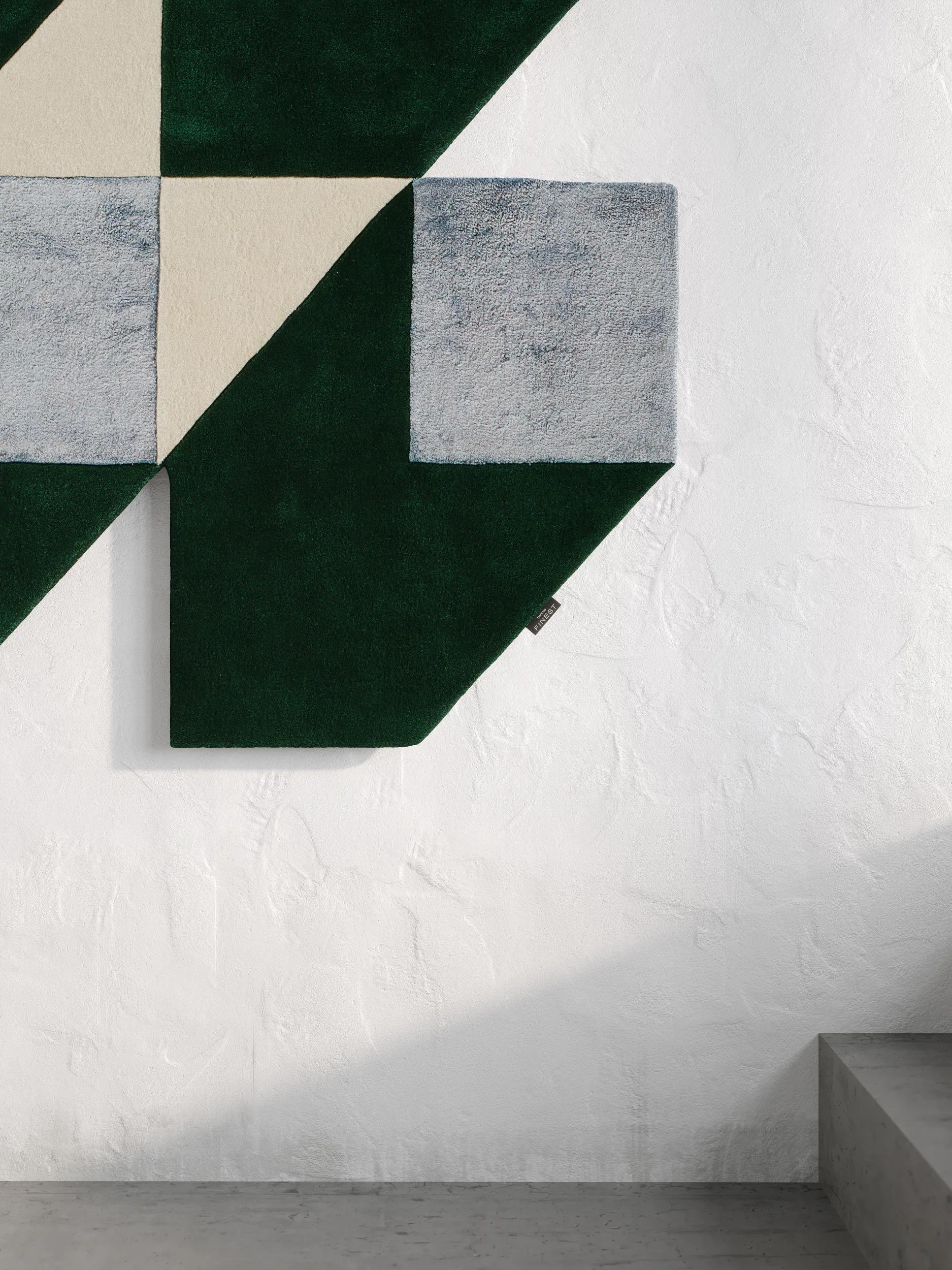 Rug Cubes Blue/Green