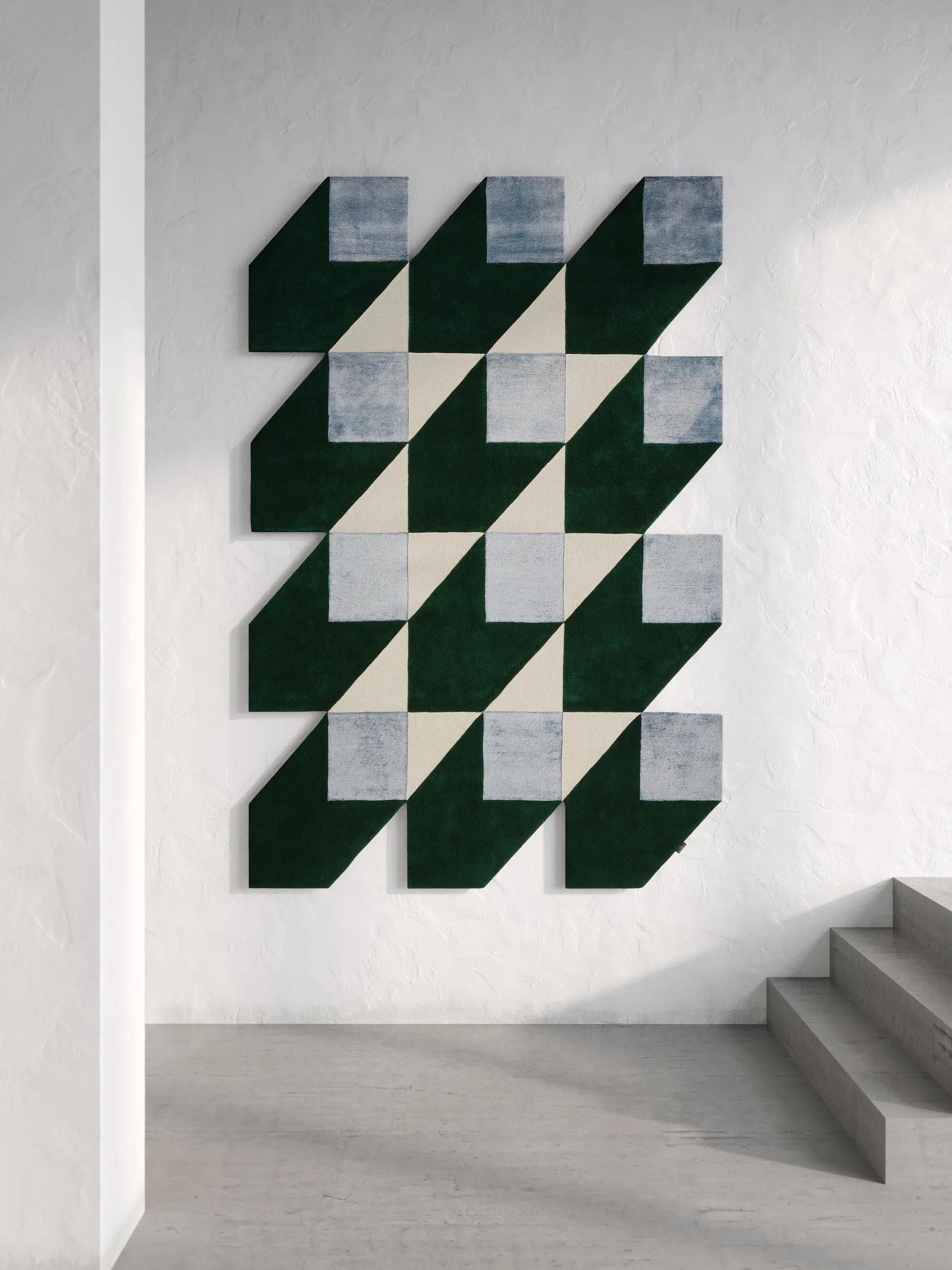 Rug Cubes Blue/Green