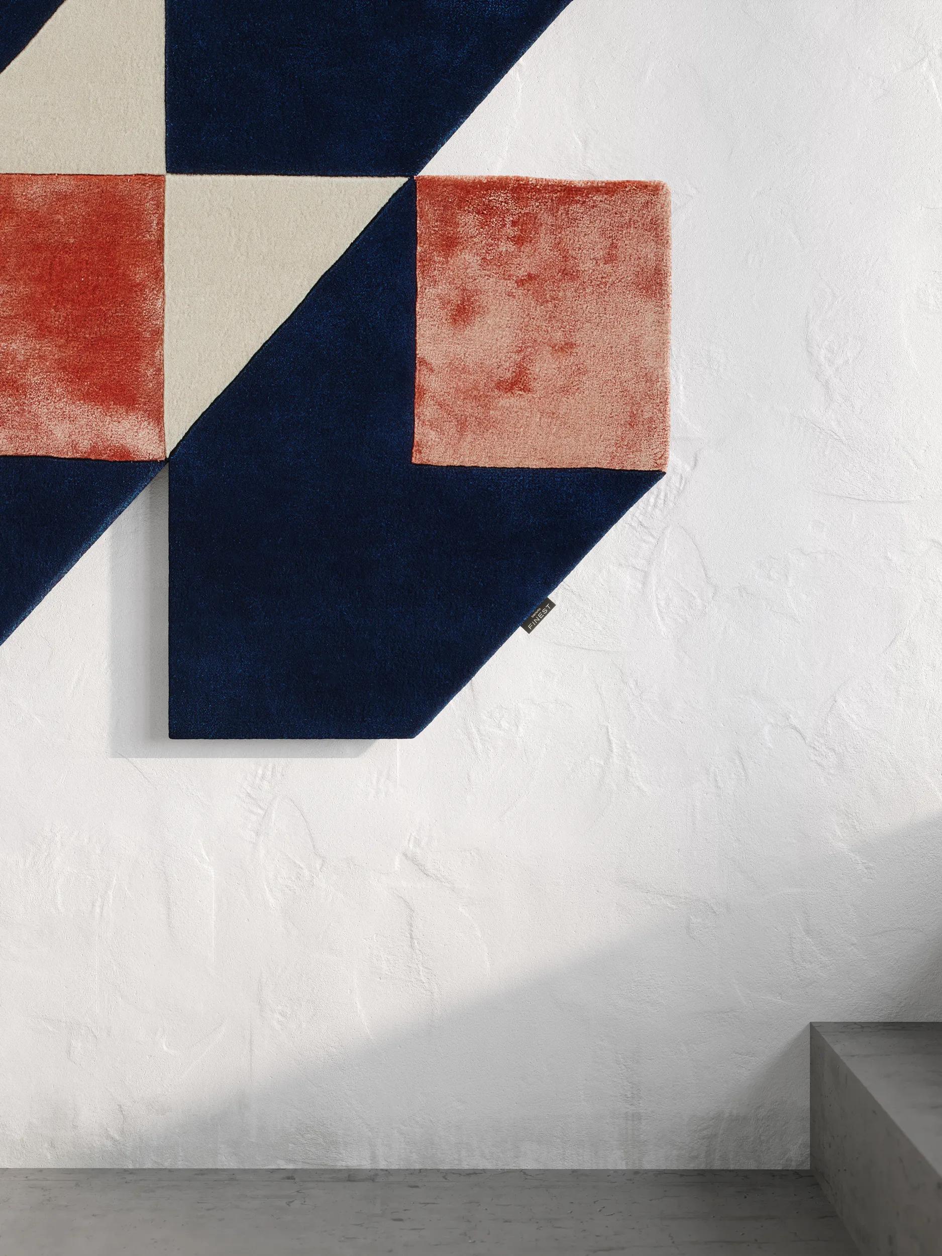 Rug Cubes Blue/Orange