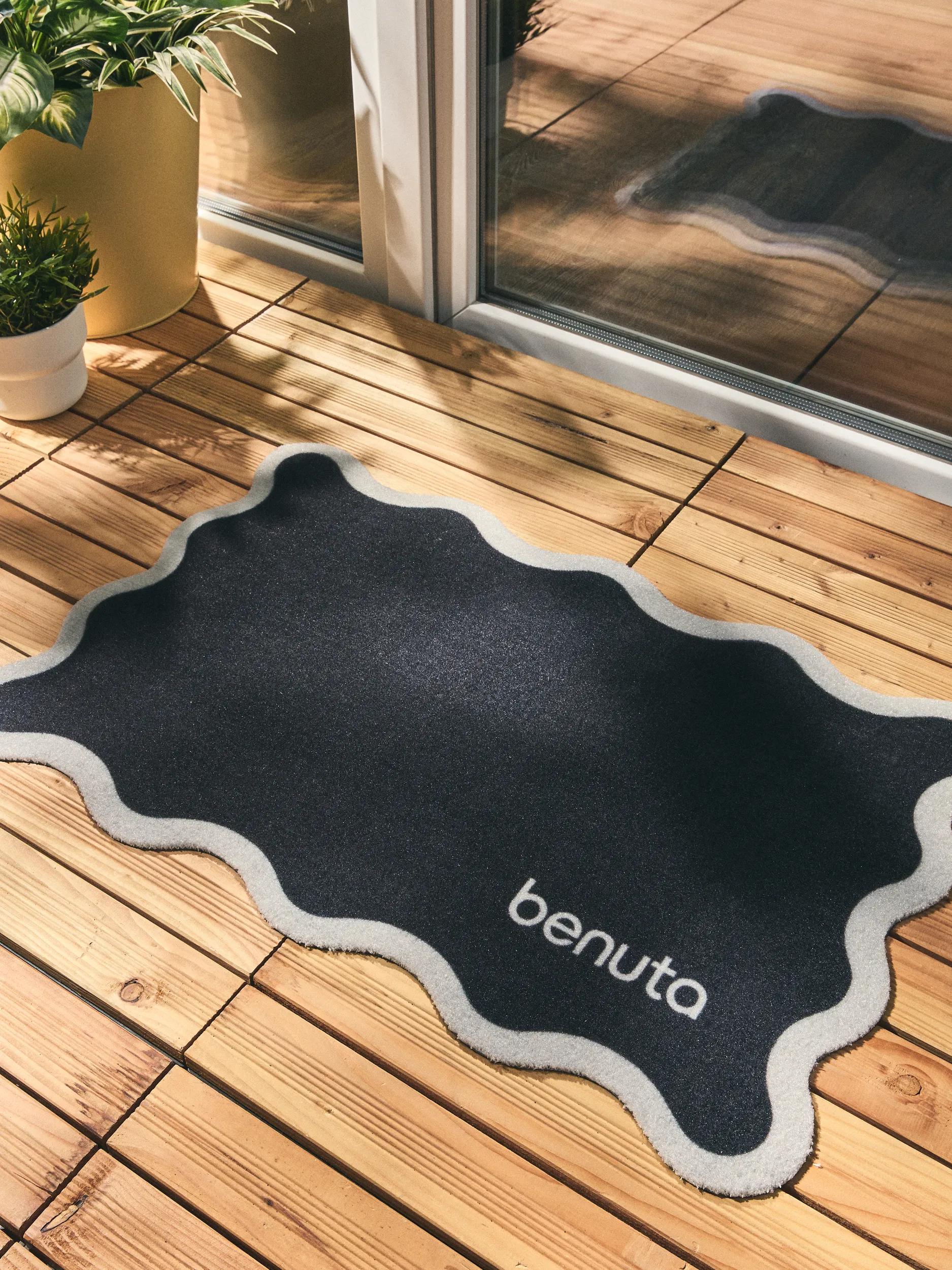 Door mat Curl Black