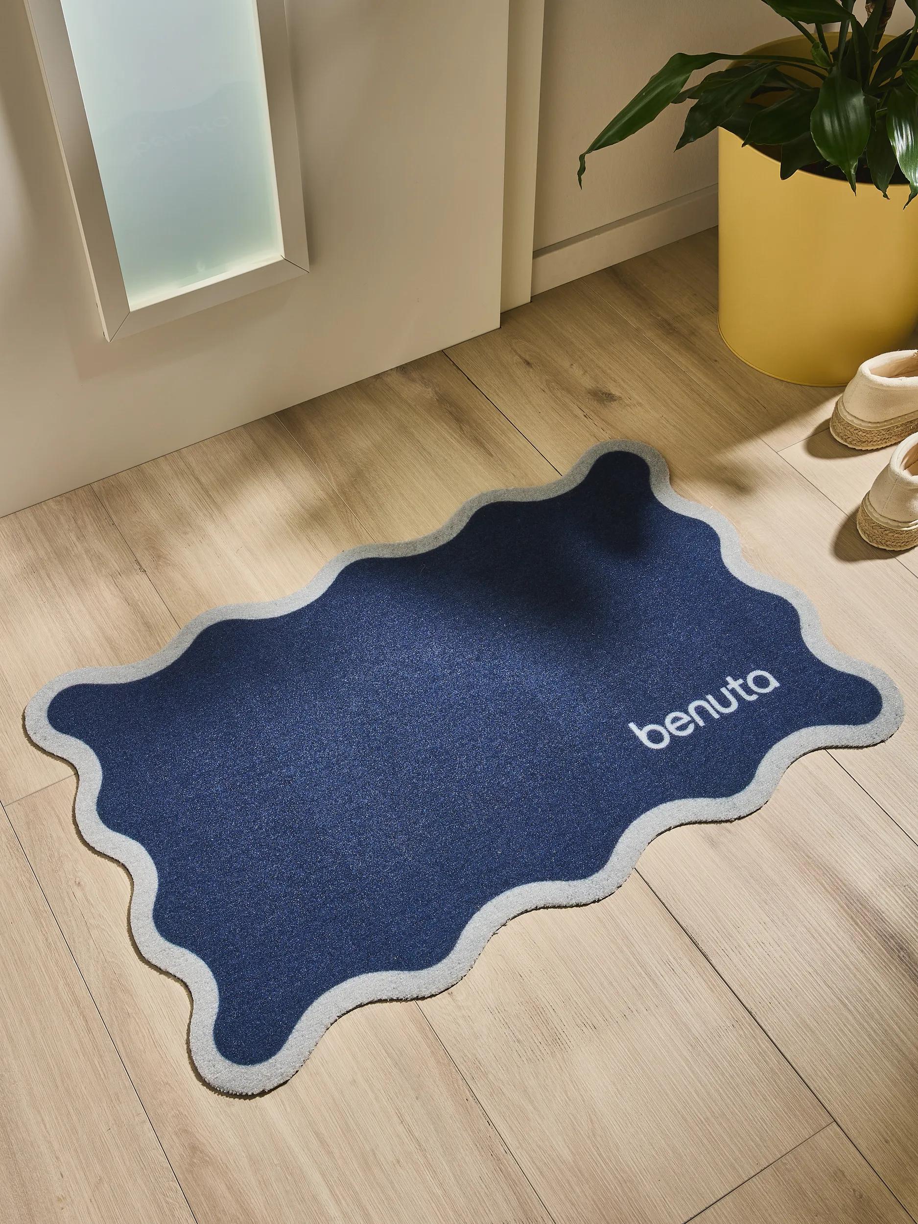 Door mat Curl Blue