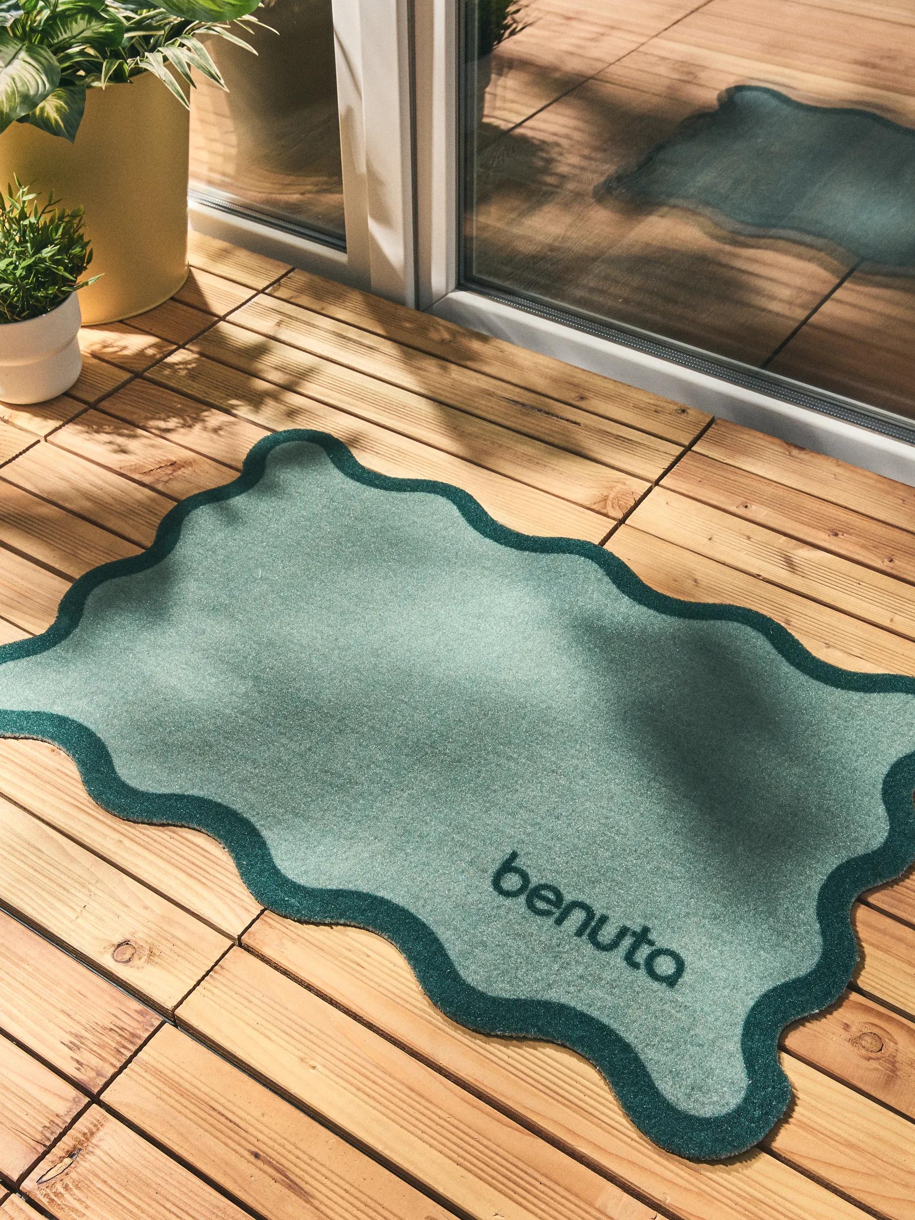 Door mat Curl Green