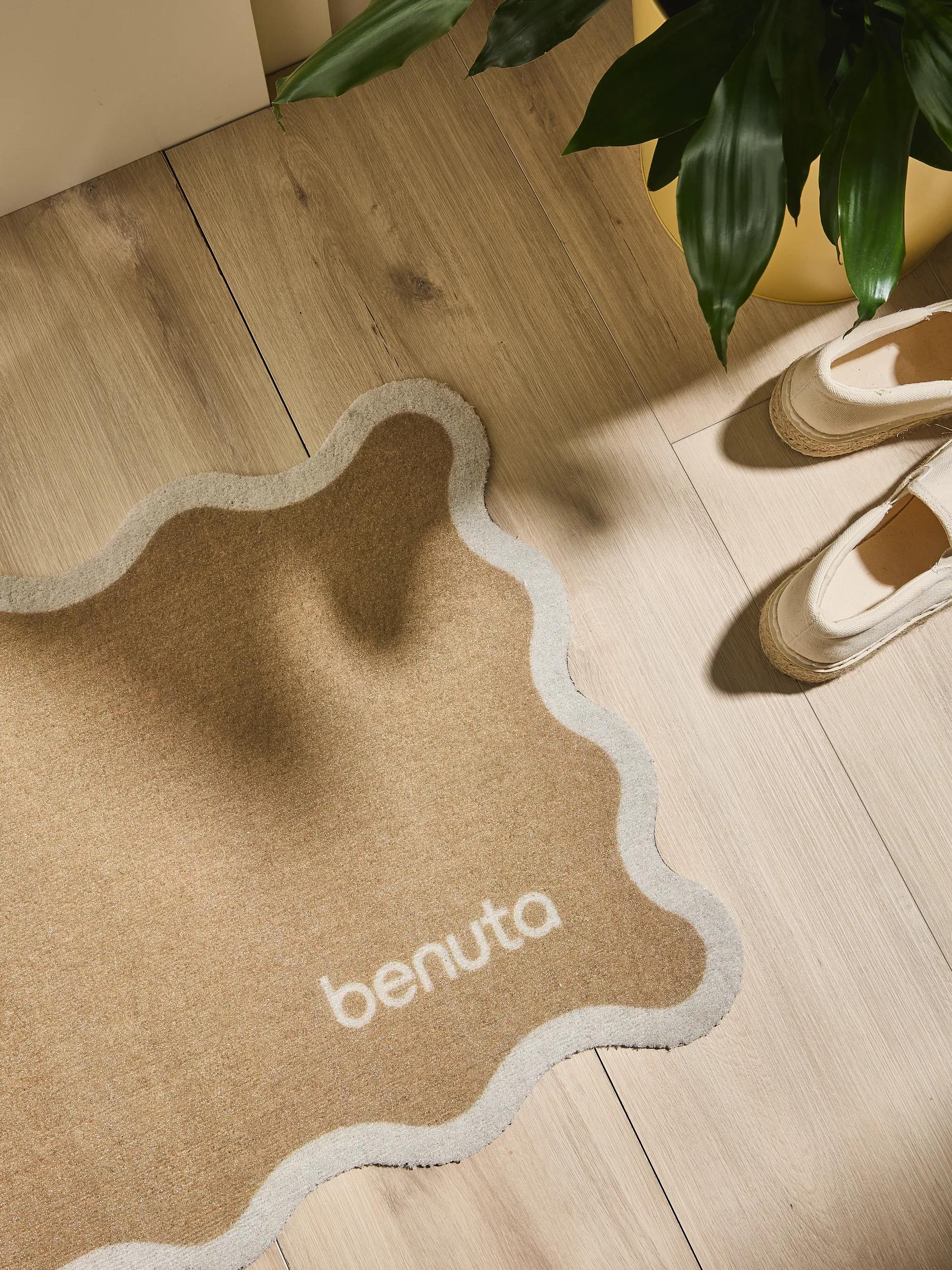 Door mat Curl Light Brown