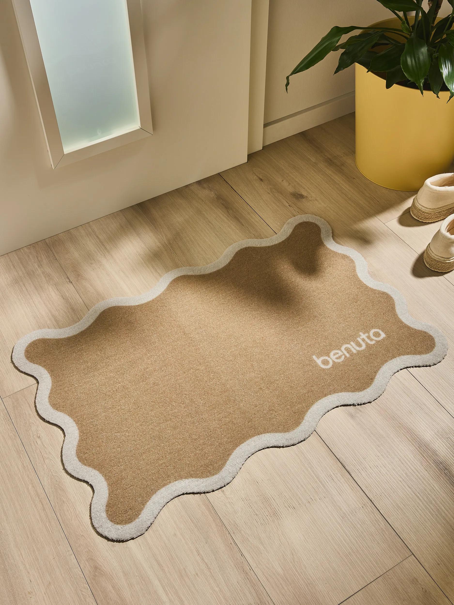 Door mat Curl Light Brown