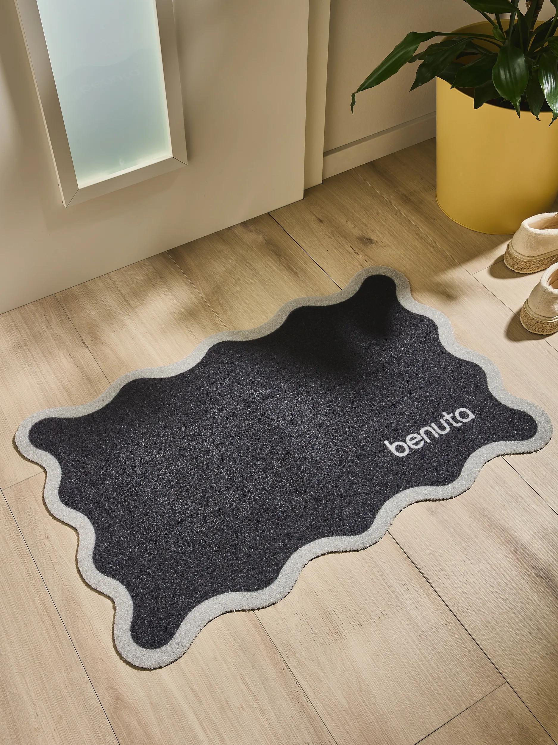 Door mat Curl Black