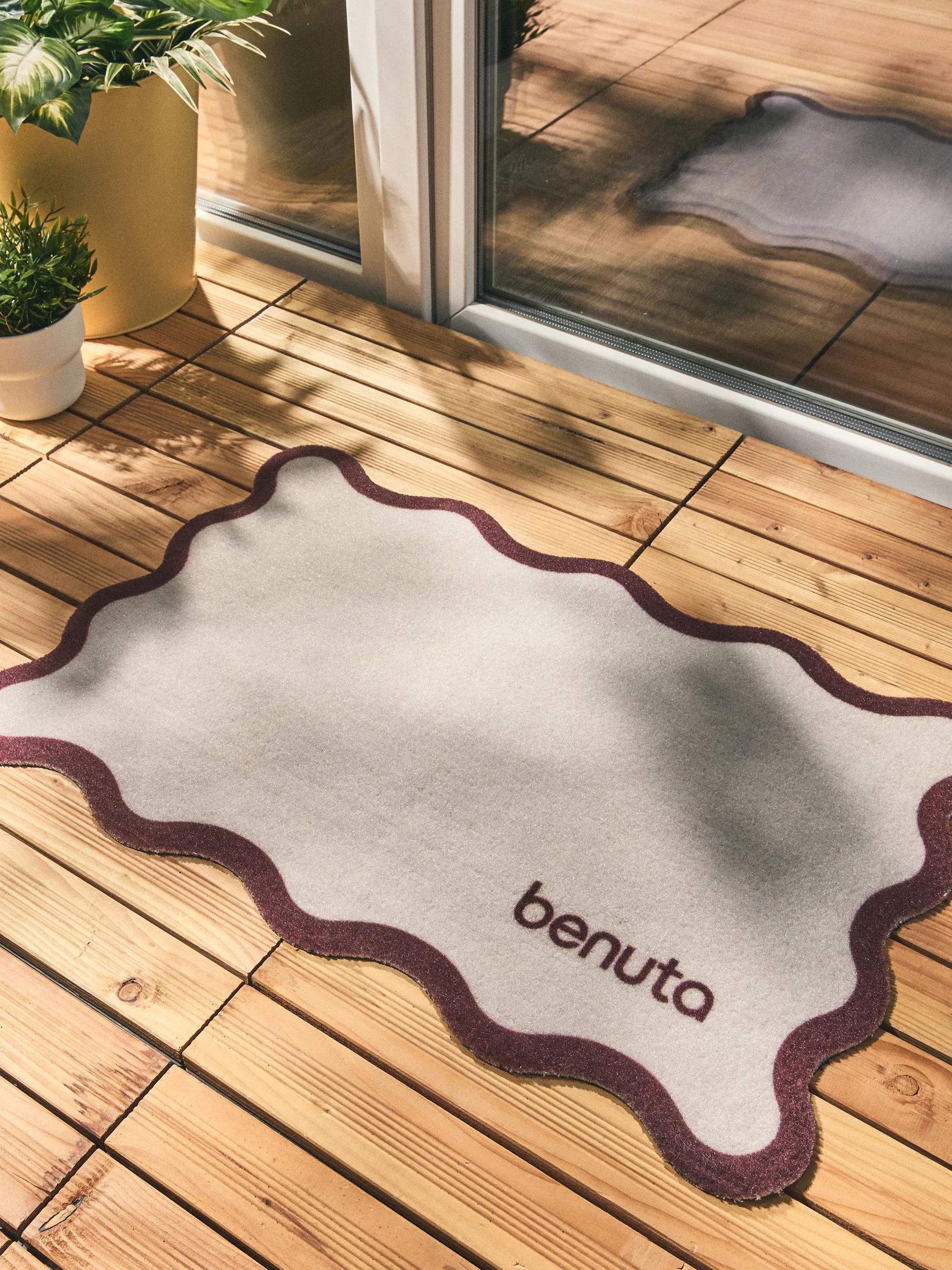 Door mat Curl Beige/Brown