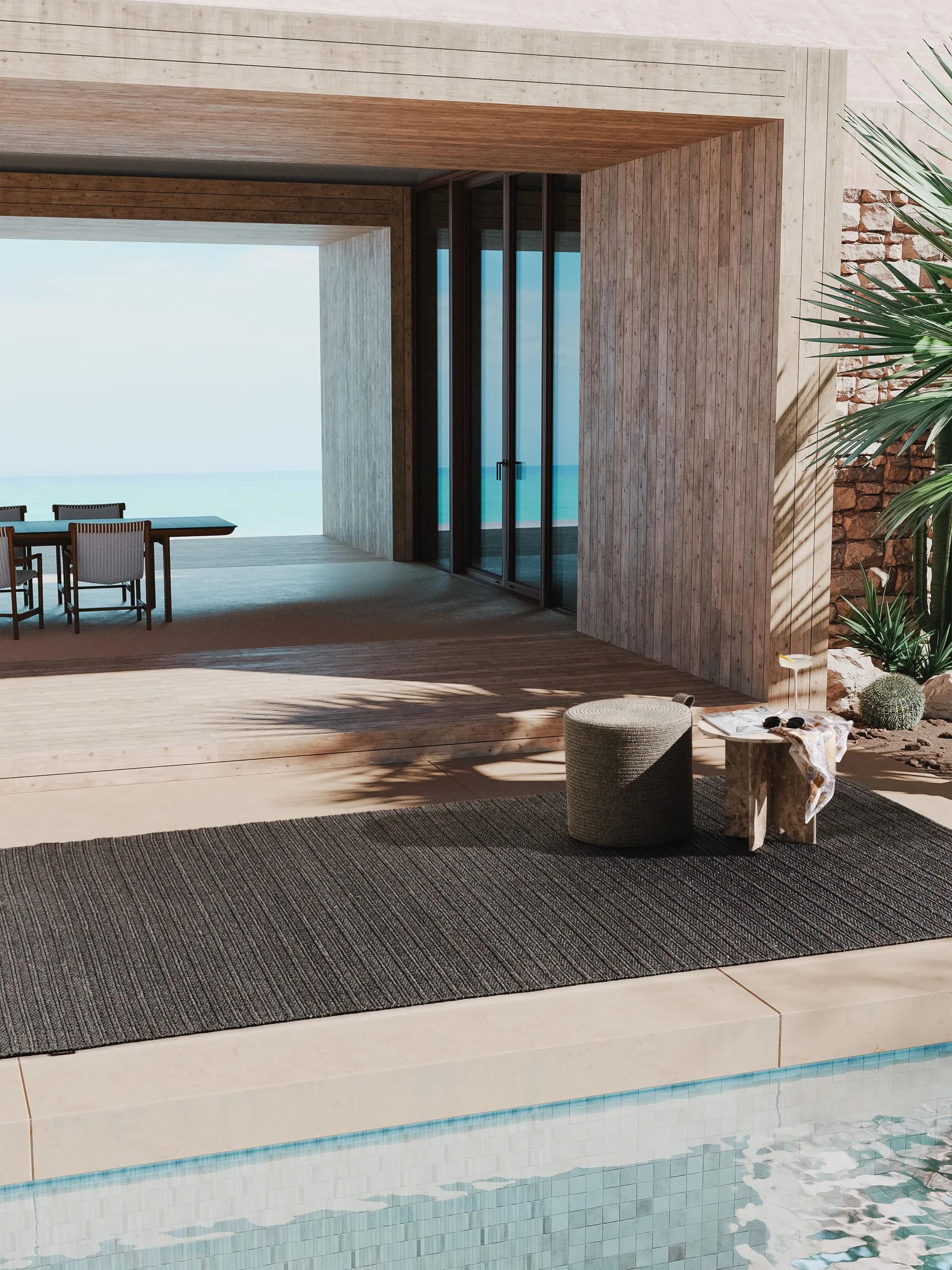 In- & Outdoor Rug Cyril Charcoal/Grey