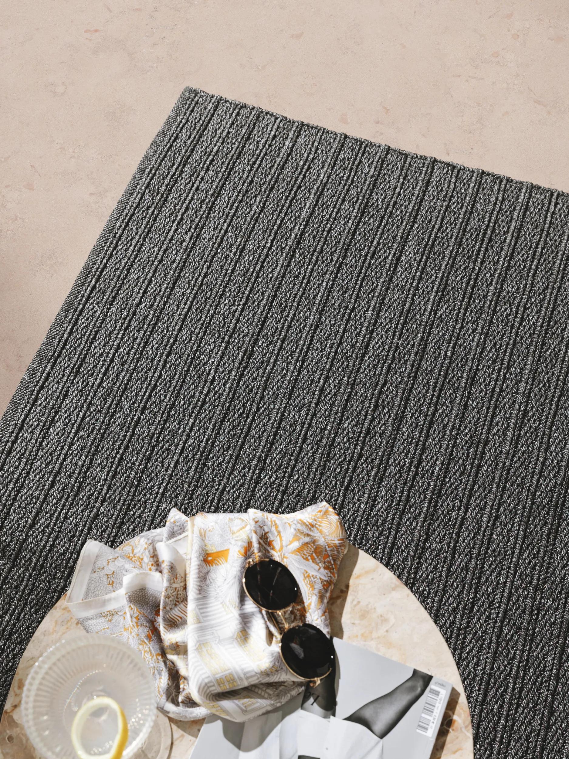 In- & Outdoor Rug Cyril Charcoal/Grey
