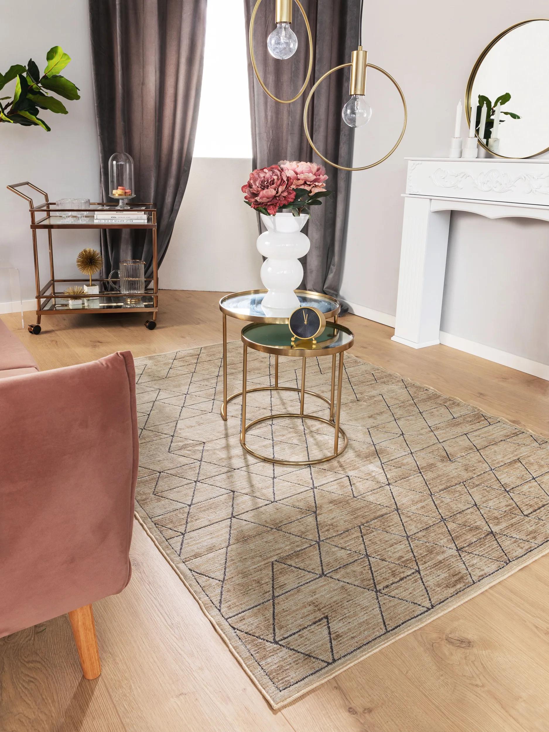 Teppich Gänseblümchen Creme