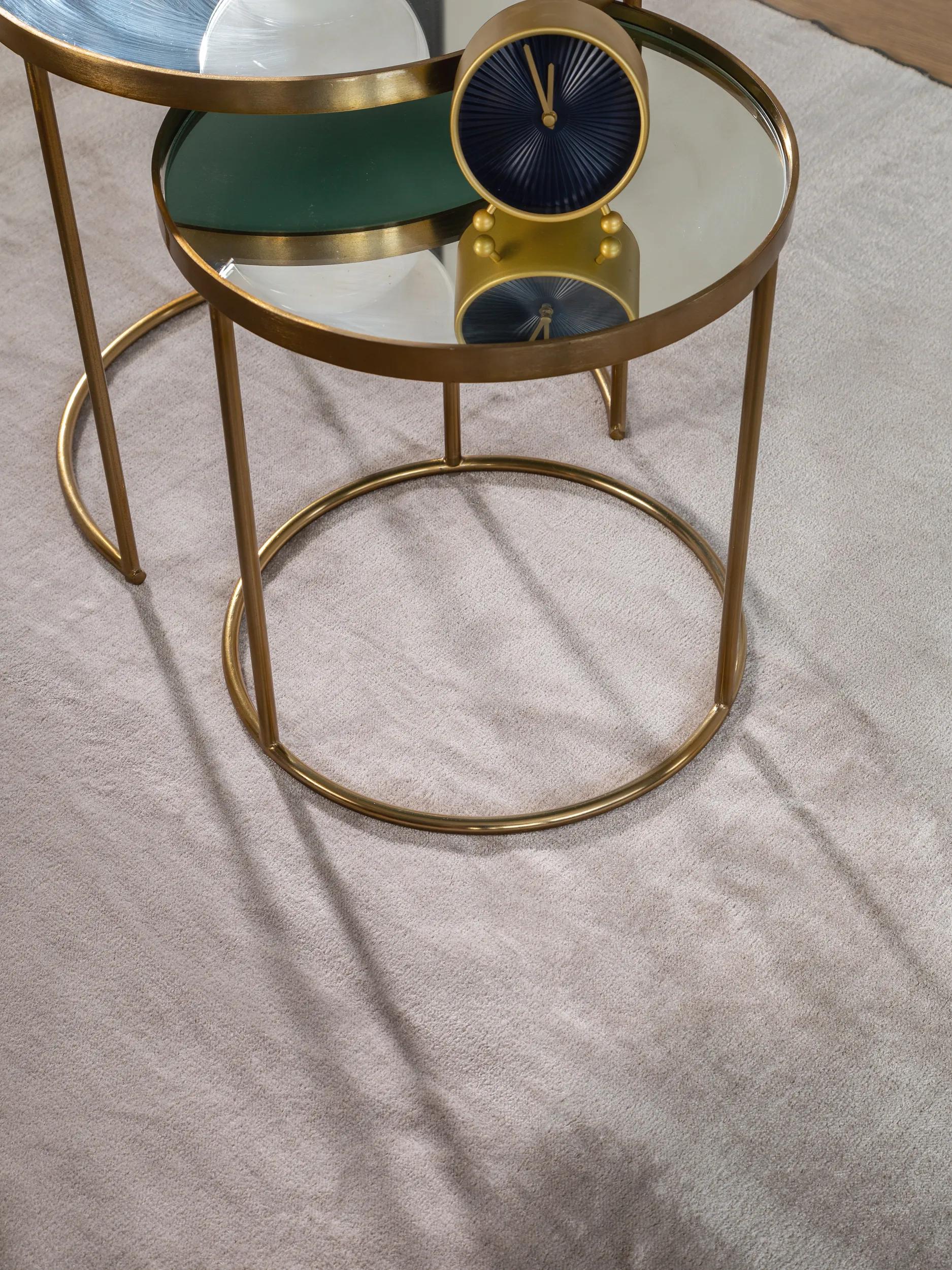 Teppich Gänseblümchen Grau