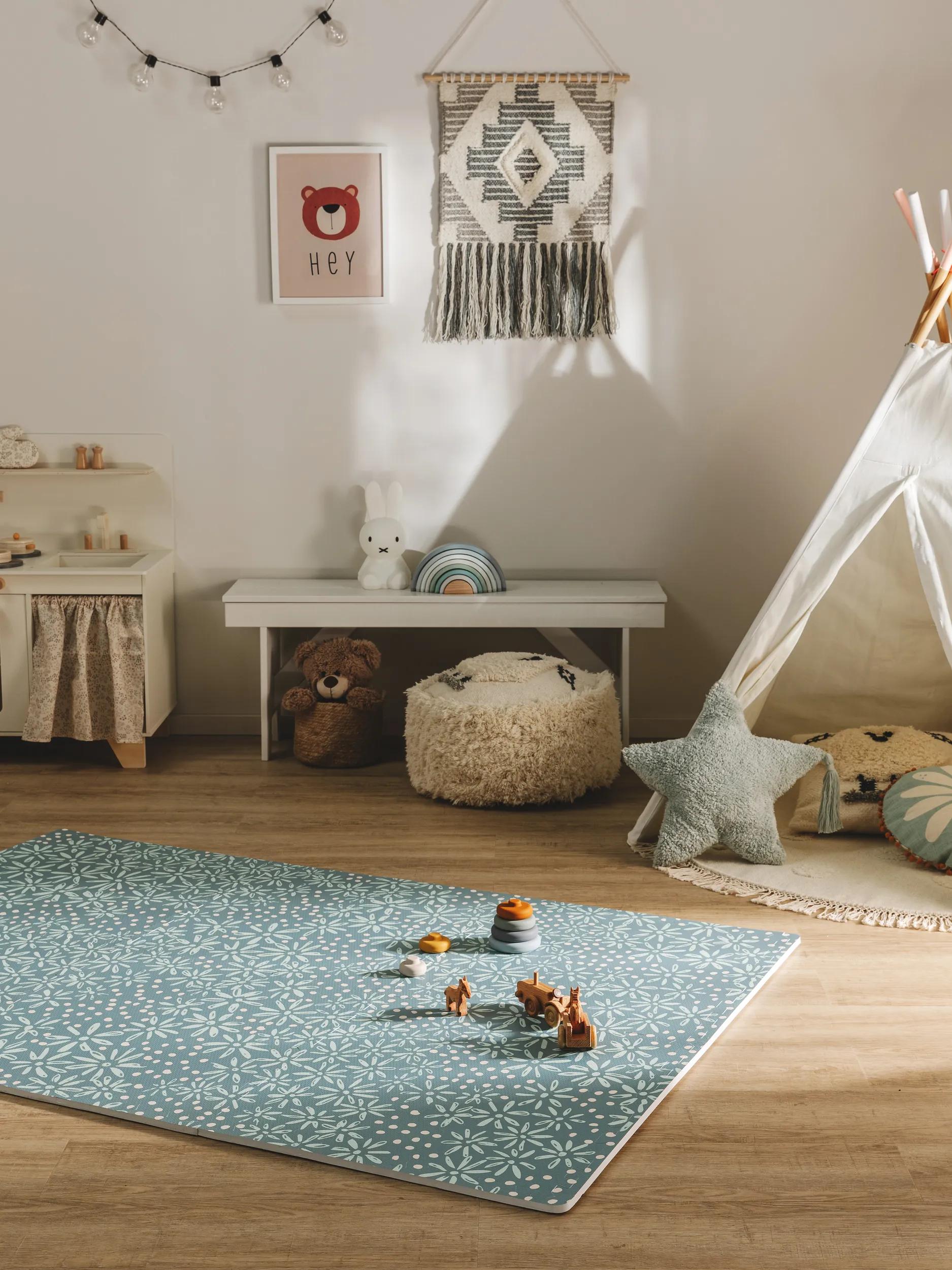 Spielmatte Daisy Blau