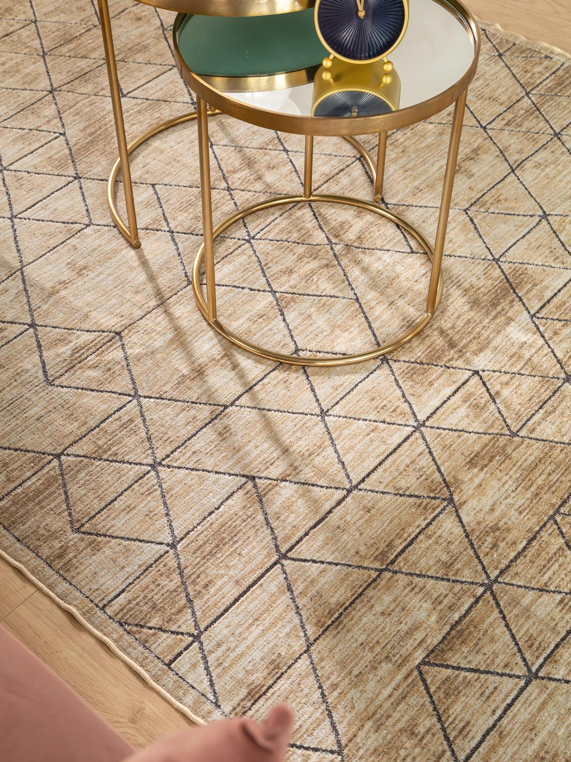 Teppich Gänseblümchen Creme