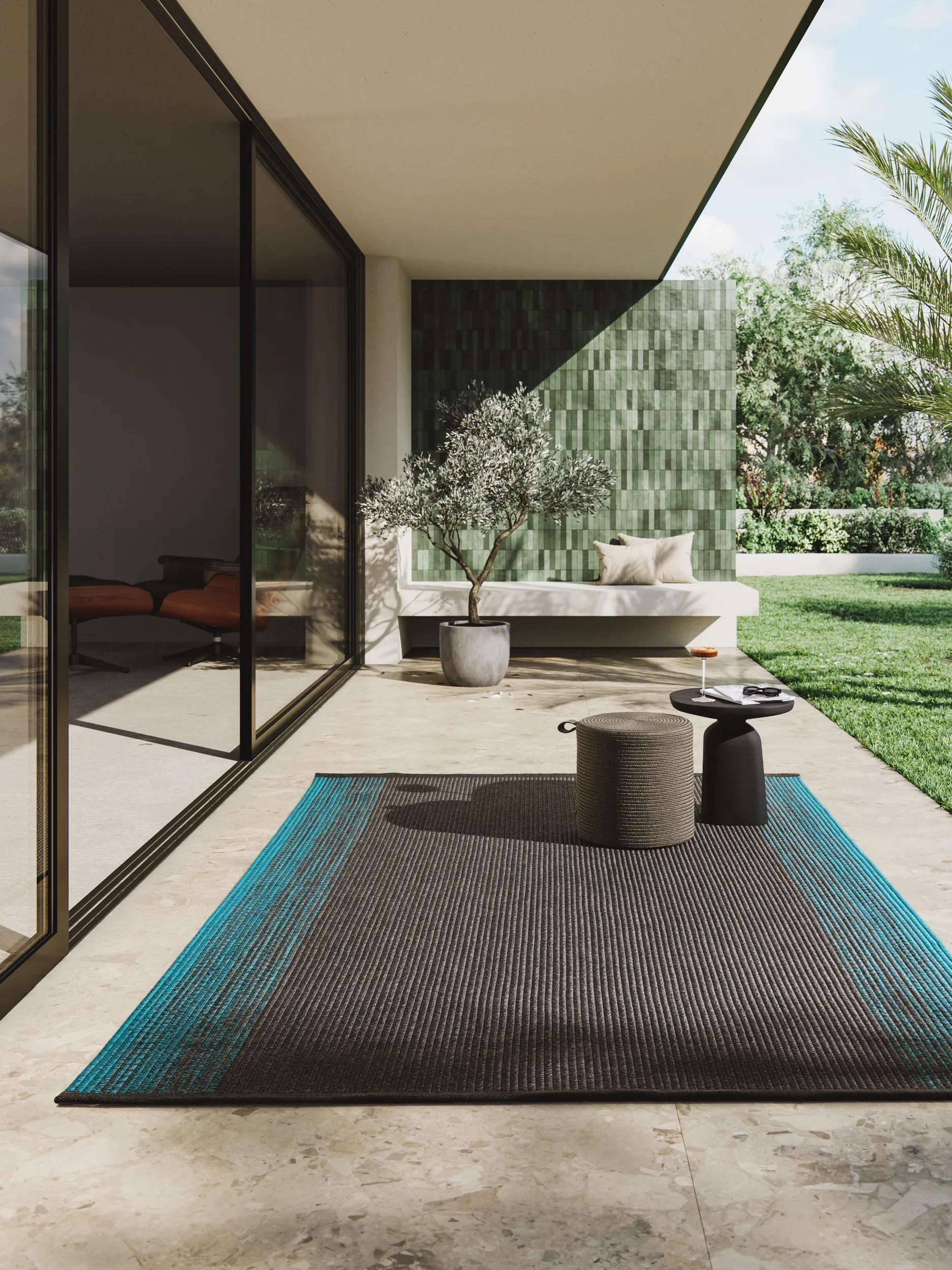 In- & Outdoor Rug Daniel Turquoise