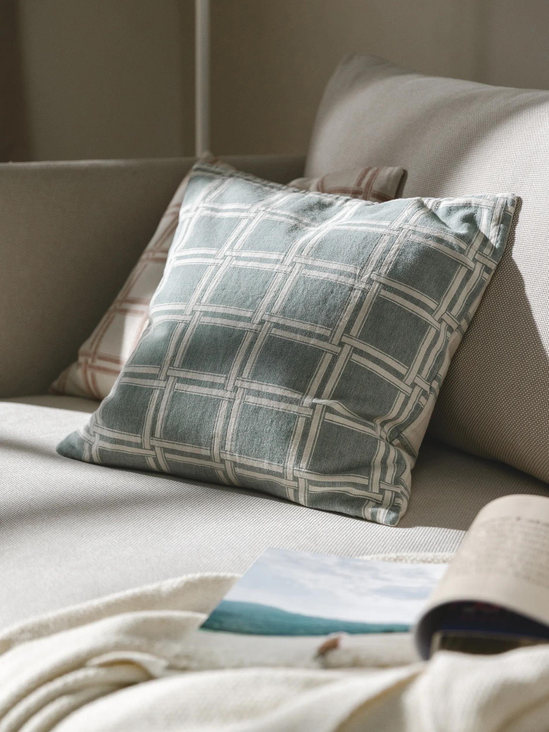 Cushion Cover Dario Cream/Green