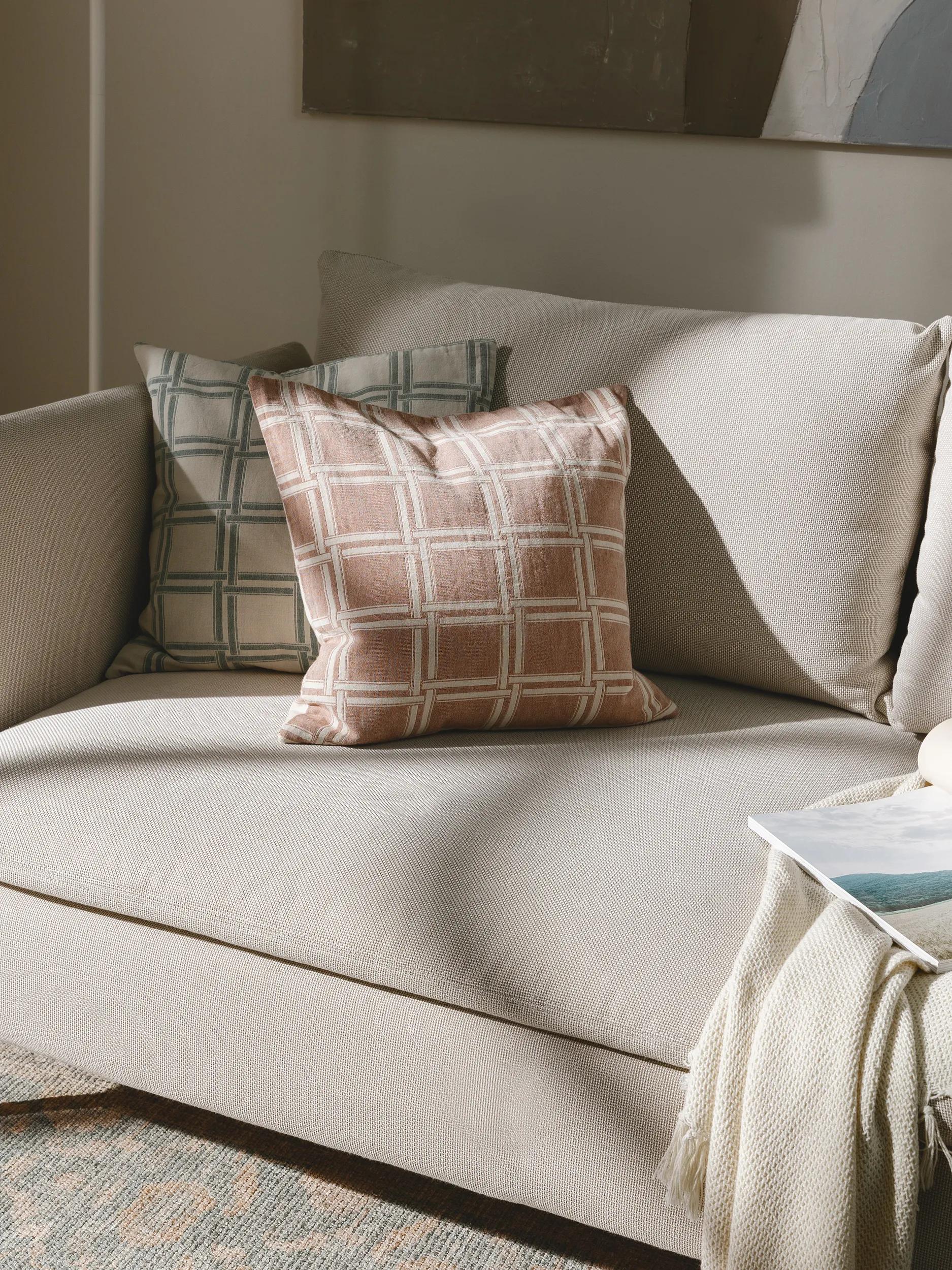 Cushion Cover Dario Cream/Green