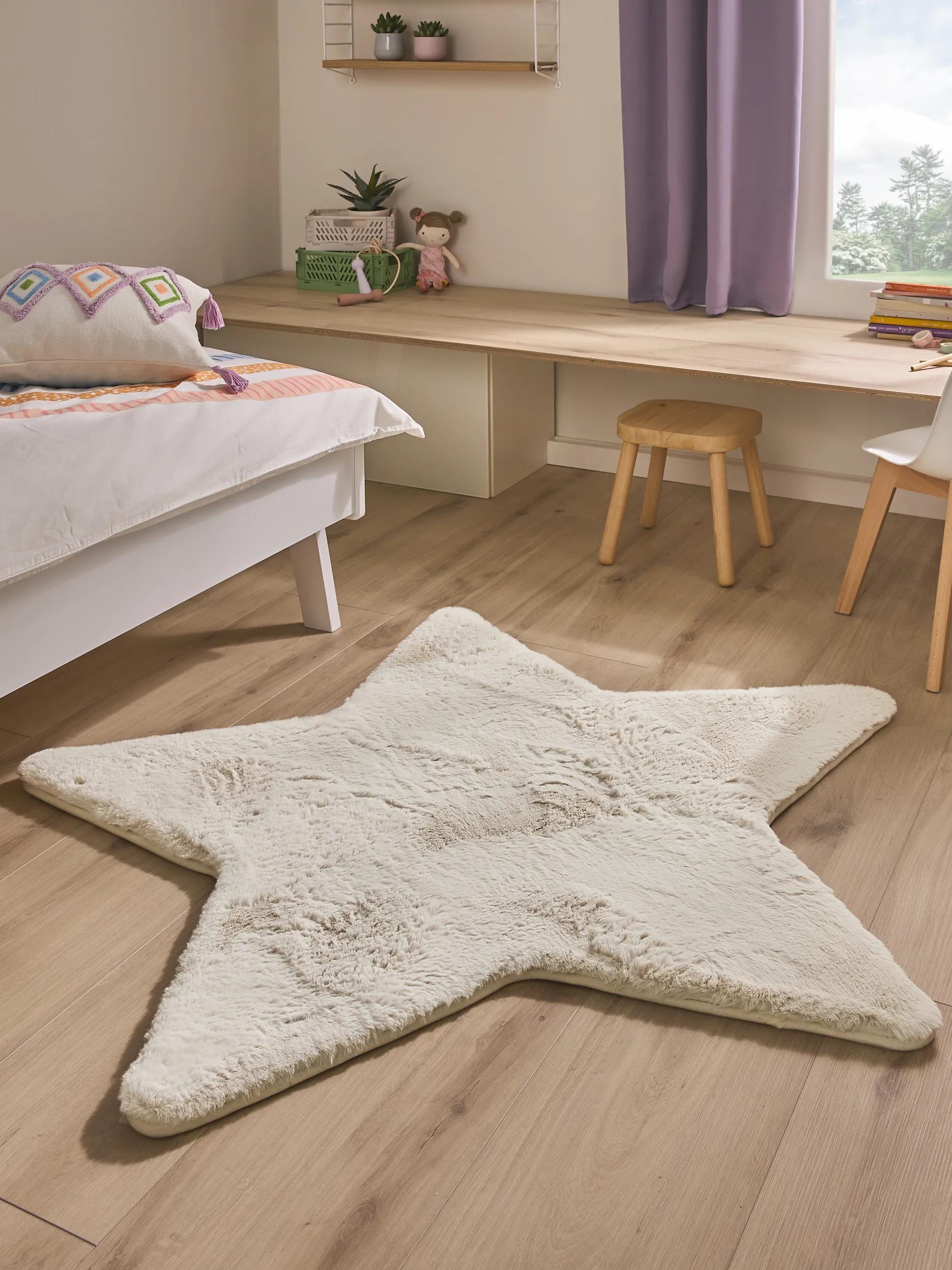 Washable Kids Rug Dave Cream